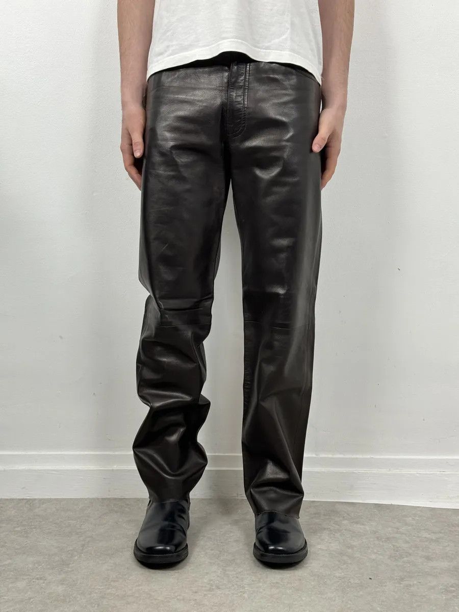 Louis Vuitton Louis Vuitton Brown Classy Lambskin Leather Pants Size US 32 / EU 48 - 2 Thumbnail