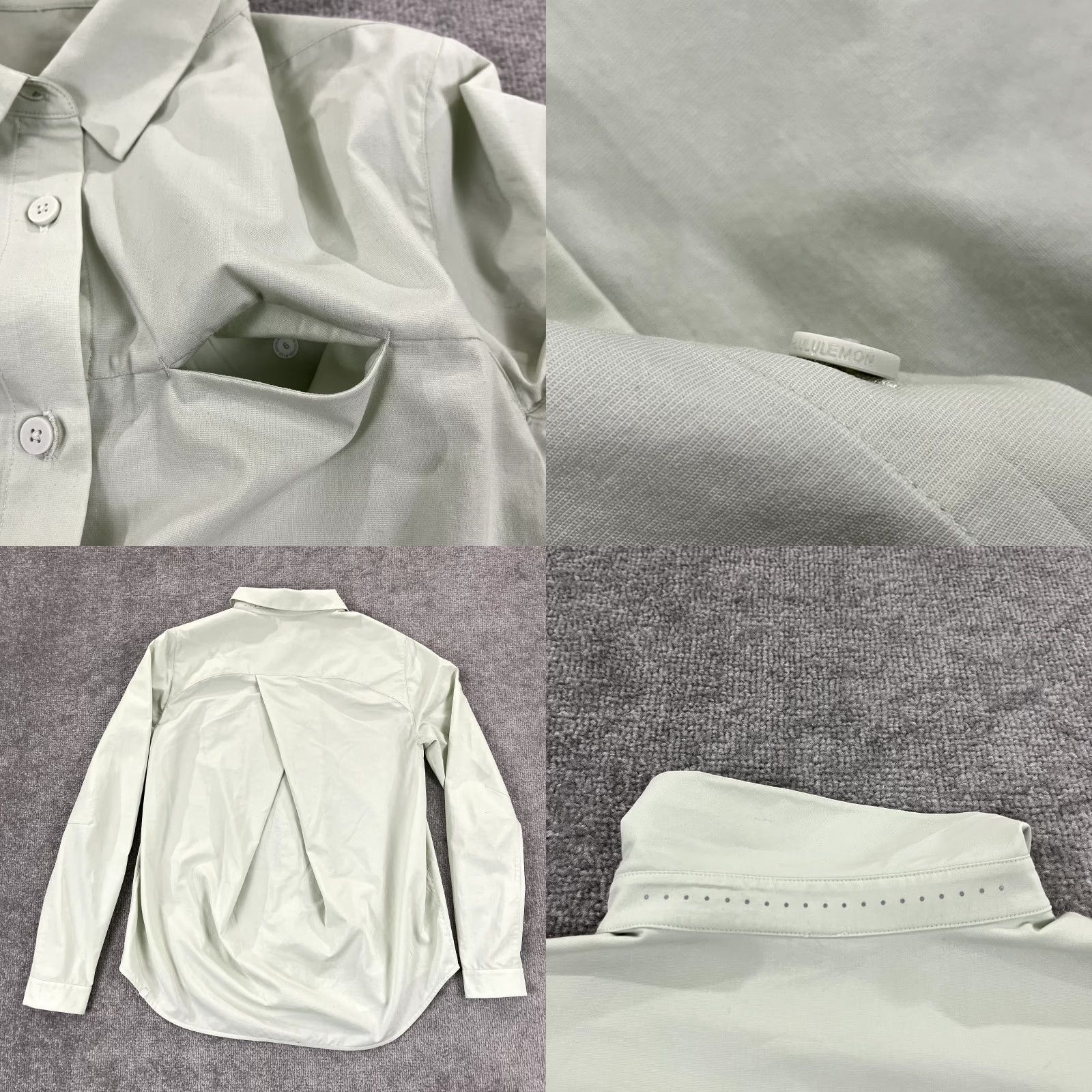 Lululemon LULULEMON Shirt Womens Size 6 Springtime Green Full Day Ahead Button Up Long SLV Size M / US 6-8 / IT 42-44 - 8 Thumbnail