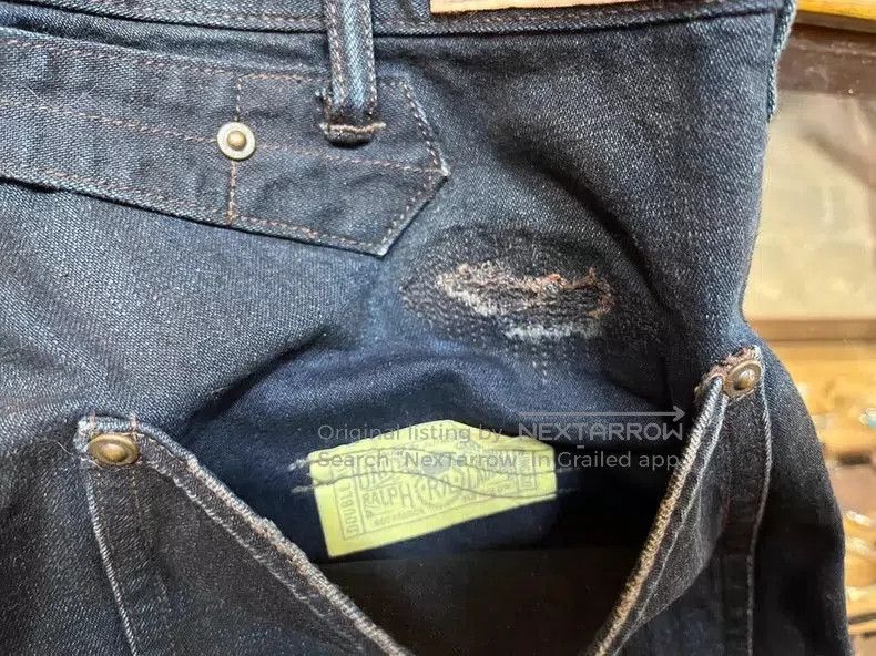 RRL Ralph Lauren RRL Vintage Patch Distressed Denim Jeans. Size US 28 / EU 44 - 8 Thumbnail