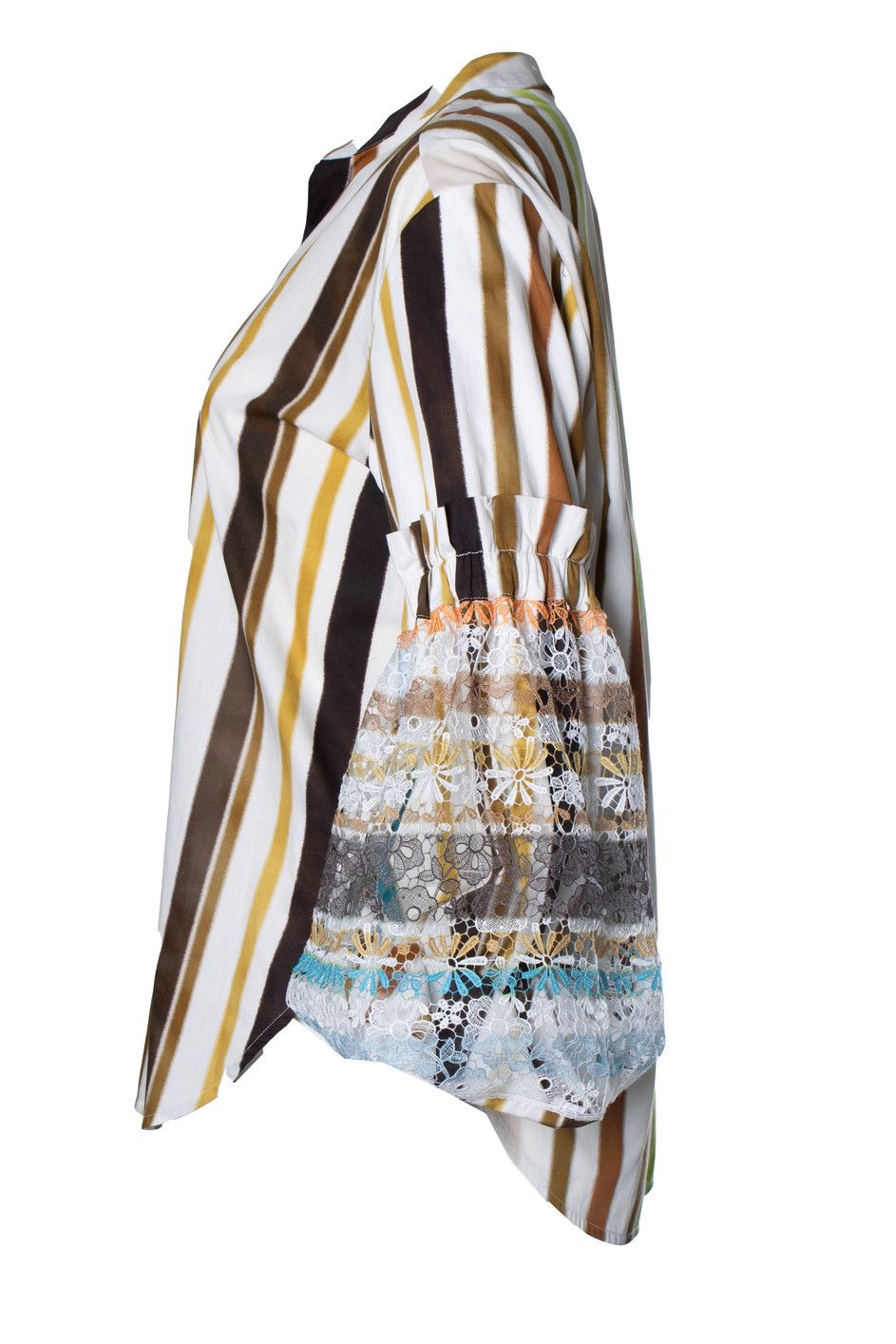 Other Silvia Tcherassi, Nuru striped puff-sleeve blouse Size M / US 6-8 / IT 42-44 - 2 Thumbnail
