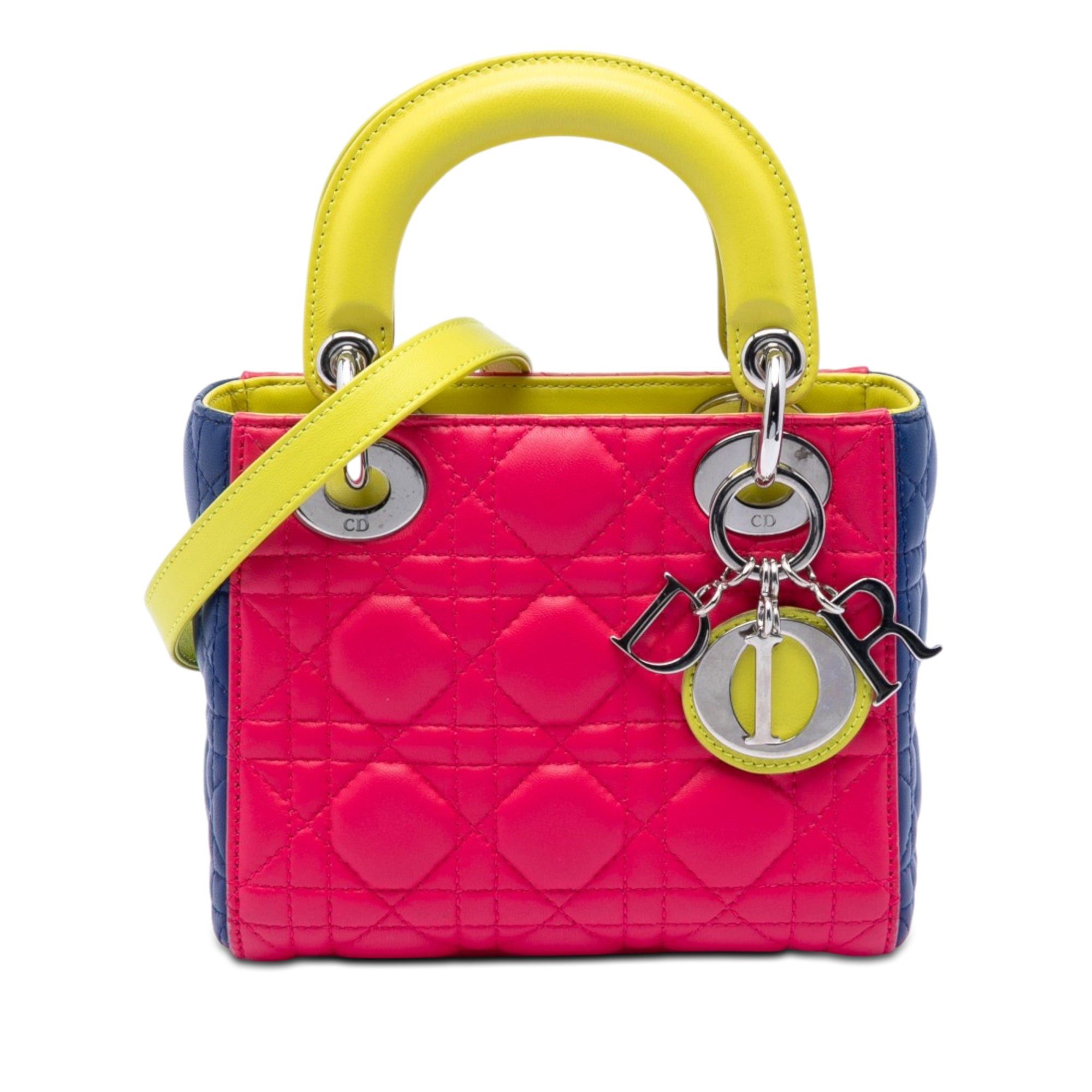 Dior Mini Tricolor Lambskin Cannage Lady Dior Size ONE SIZE - 1 Thumbnail