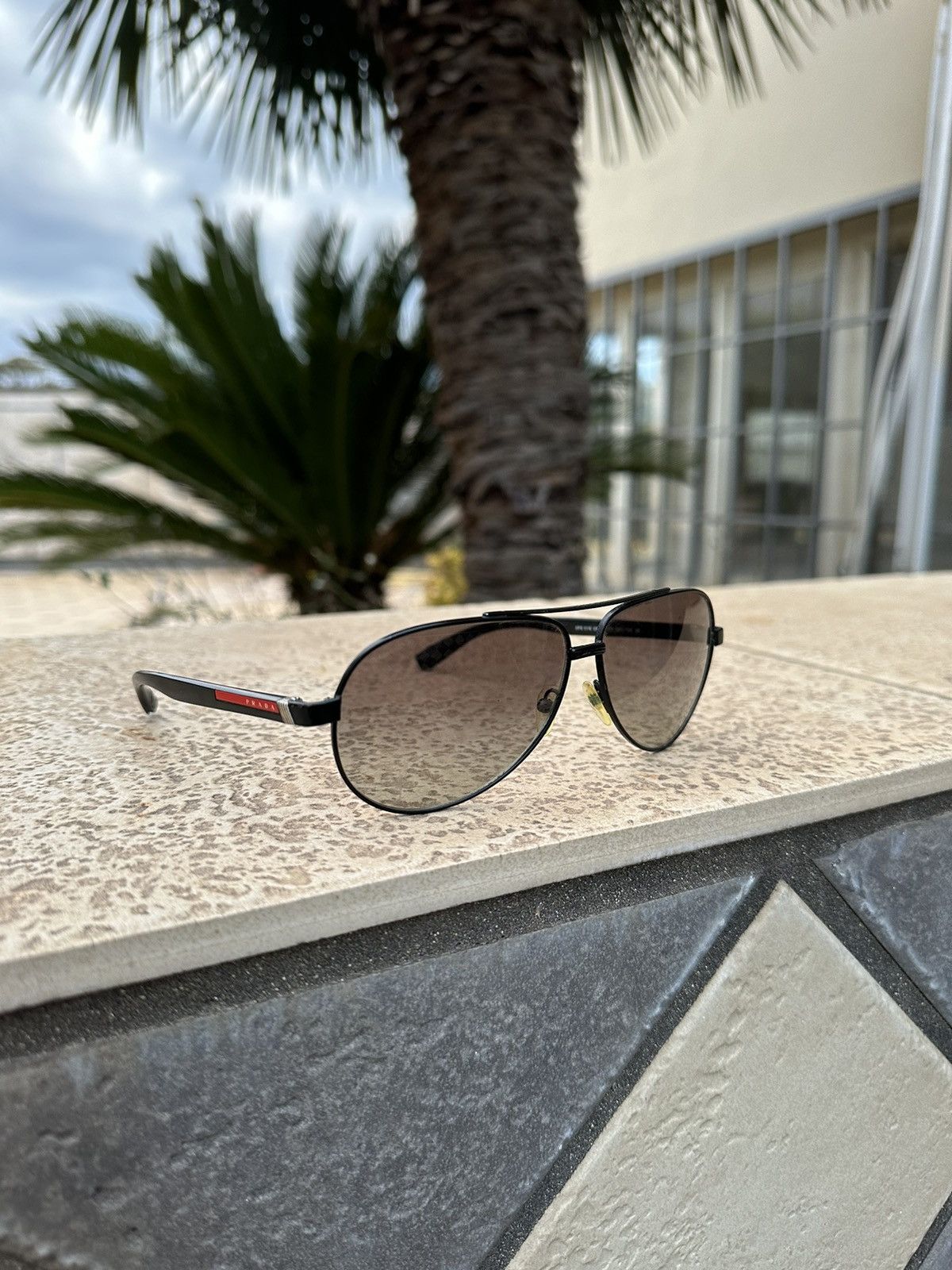 image of Prada Sunglasses Sps 51N Black/grey, Men's