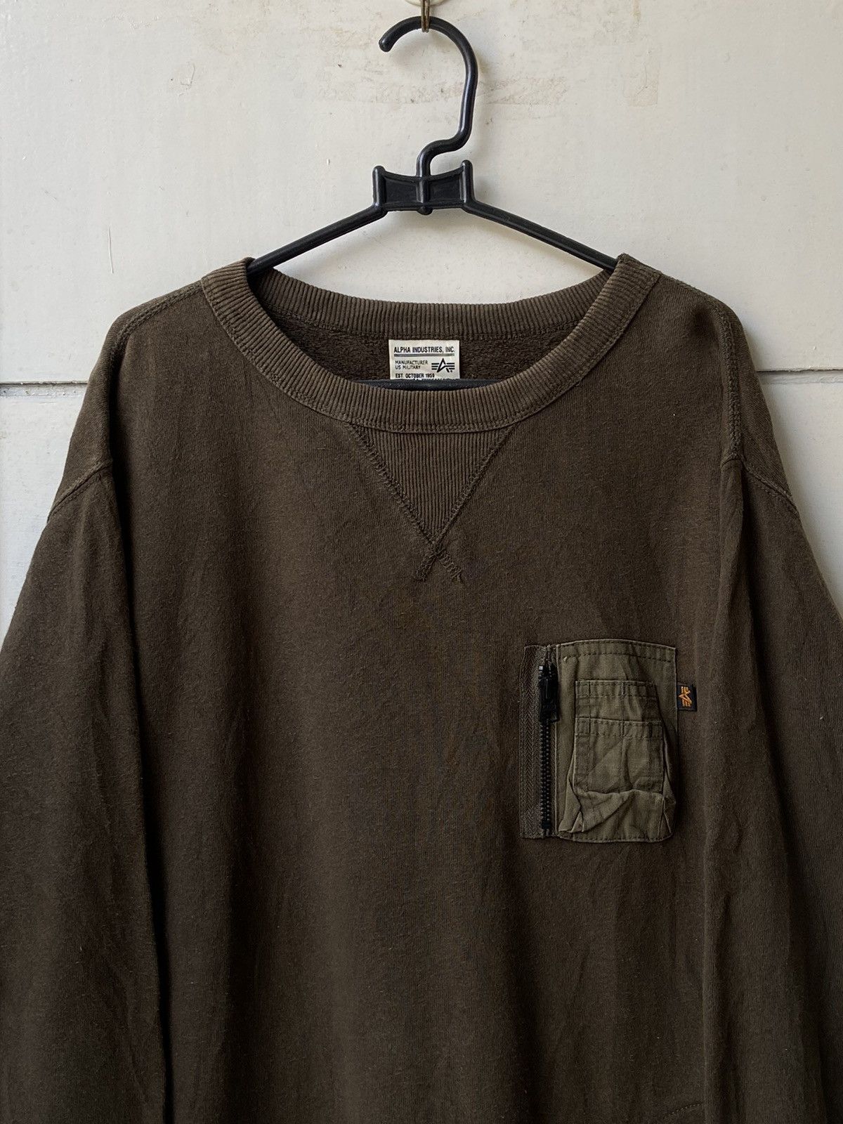 ALPHA INDUSTRIES Army Long Sweater