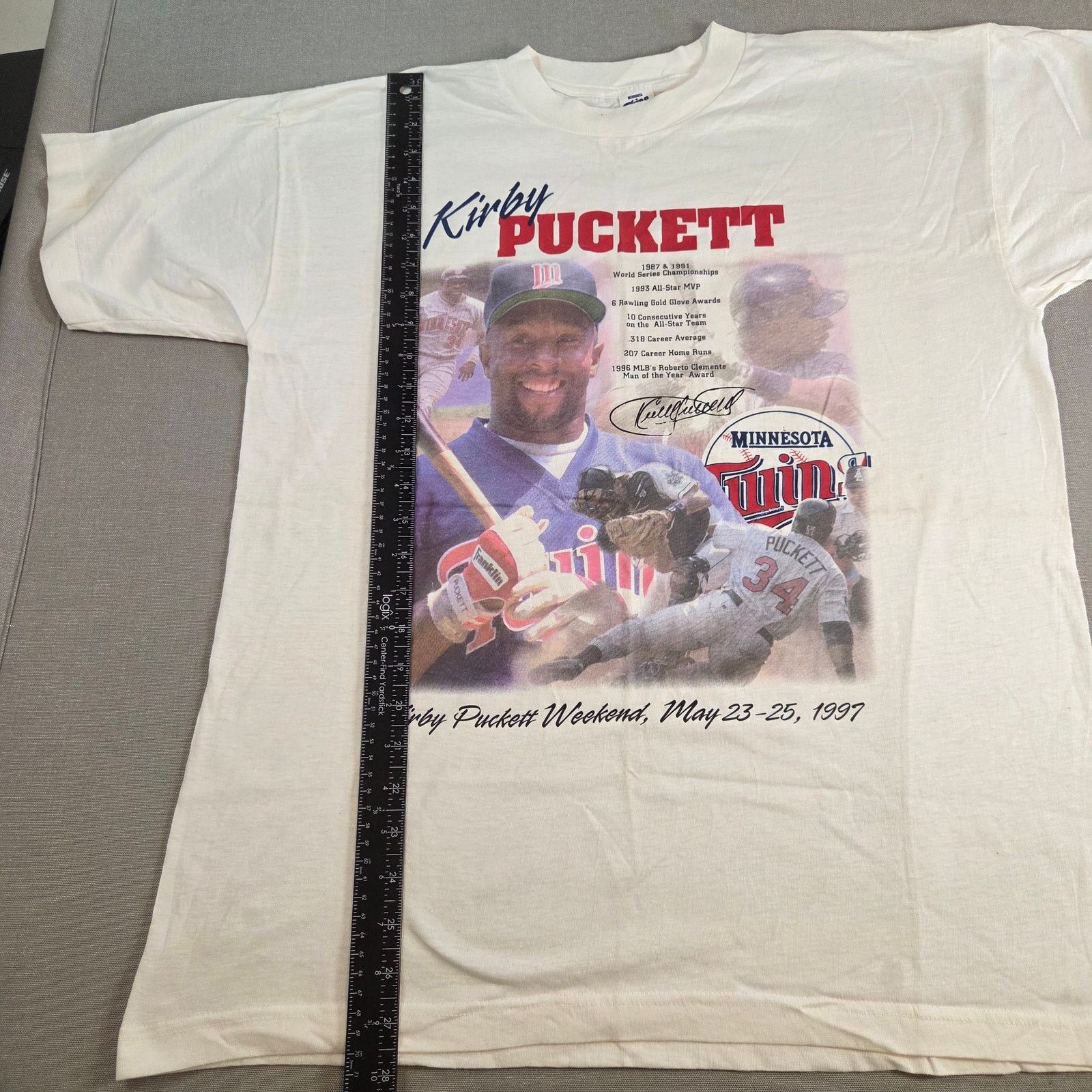 Twins 1997 Kirby Puckett Weekend Twins Target Promo Tee L Size US L / EU 52-54 / 3 - 7 Thumbnail