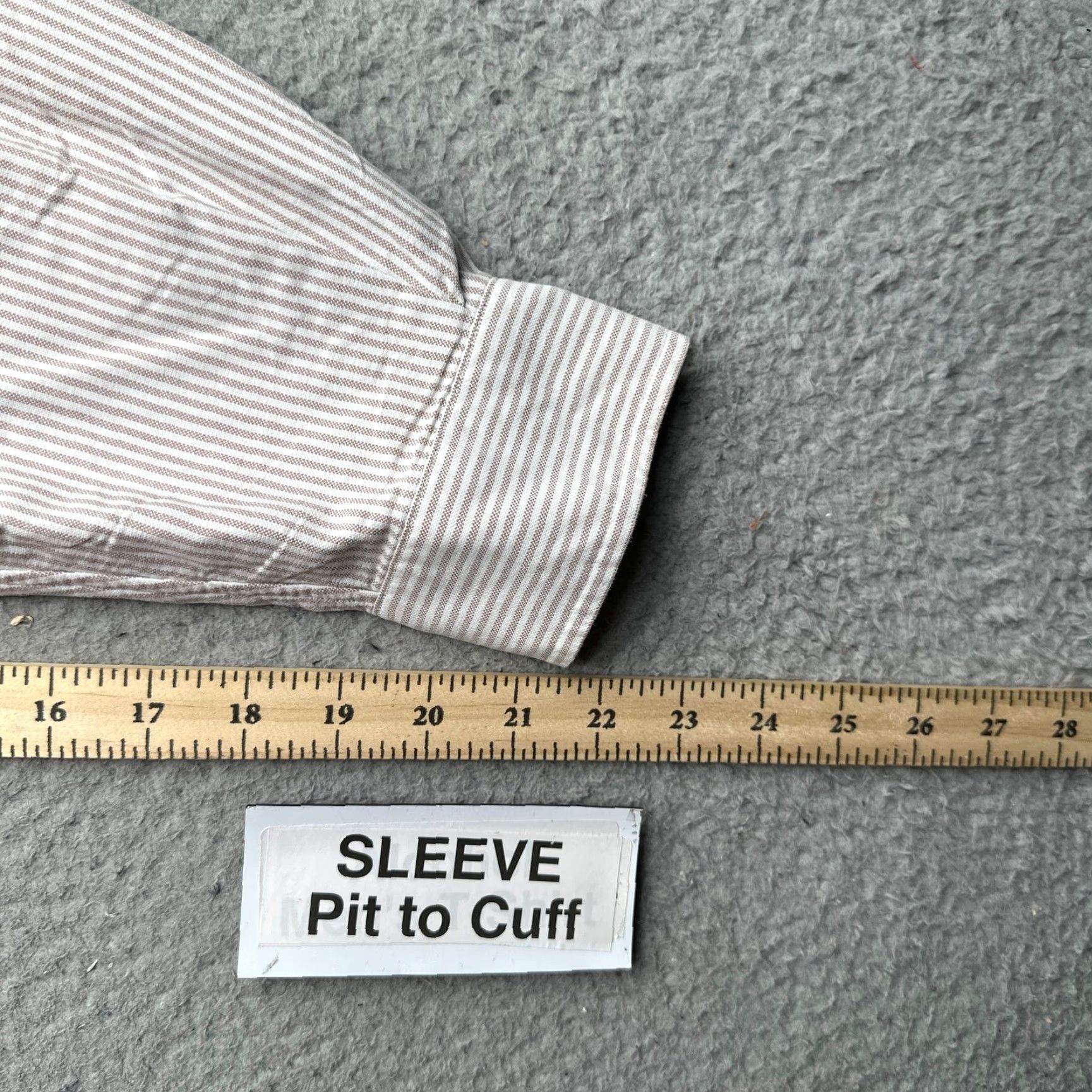 Ralph Lauren VINTAGE Ralph Lauren Yarmouth Button-Down Striped Long Sleeve Shirt Mens XL 52 in Brown Fall Winter Casual Button-Up Mens Energy? Size US XL / EU 56 / 4 - 4 Thumbnail