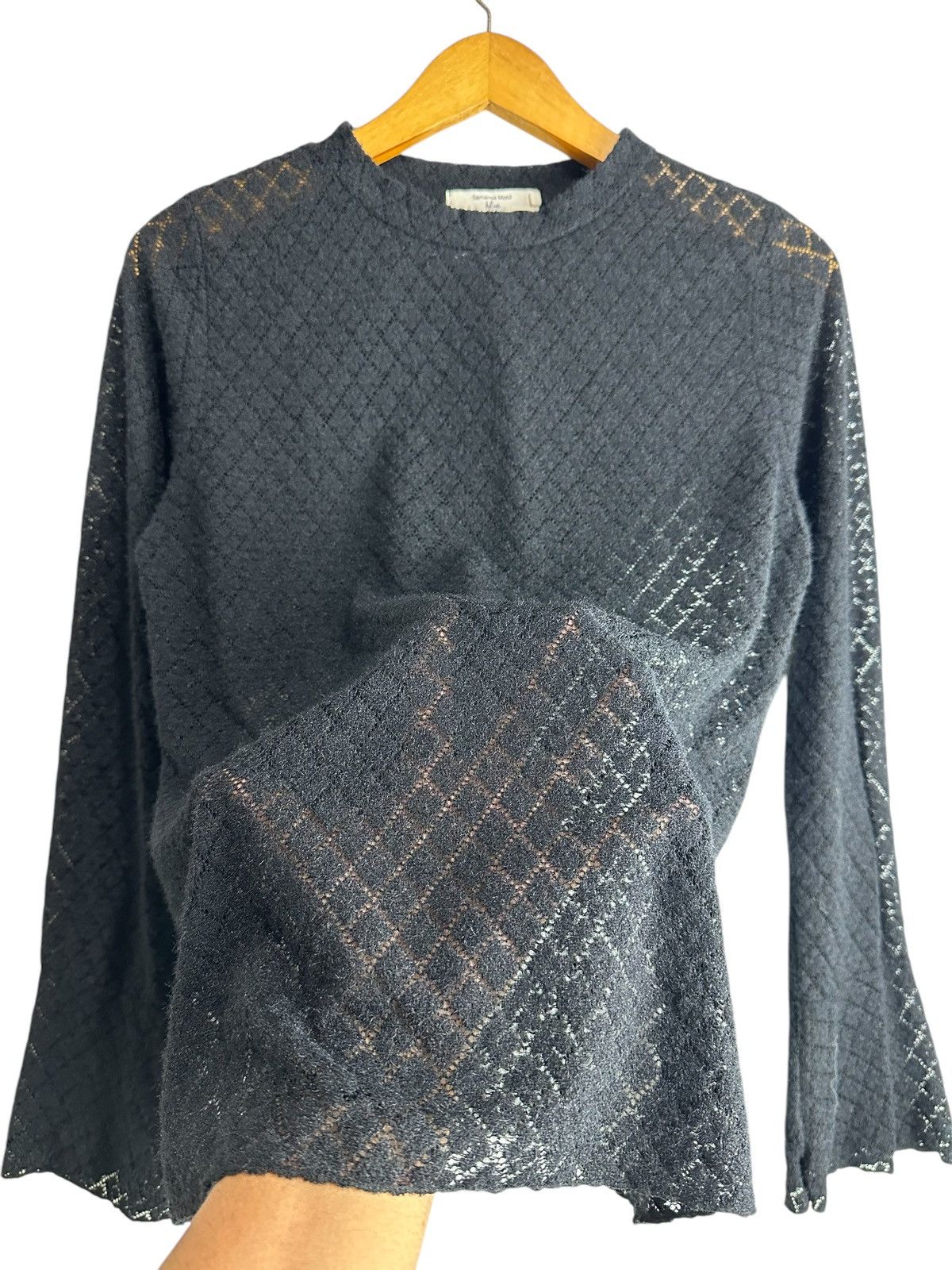 Issey Miyake × Japanese Brand × Yohji Yamamoto 2000s S MOS 2 BLUE UNDEFINED PATTERNED ISSEY YOHJI STYLE Size M / US 6-8 / IT 42-44 - 5 Thumbnail