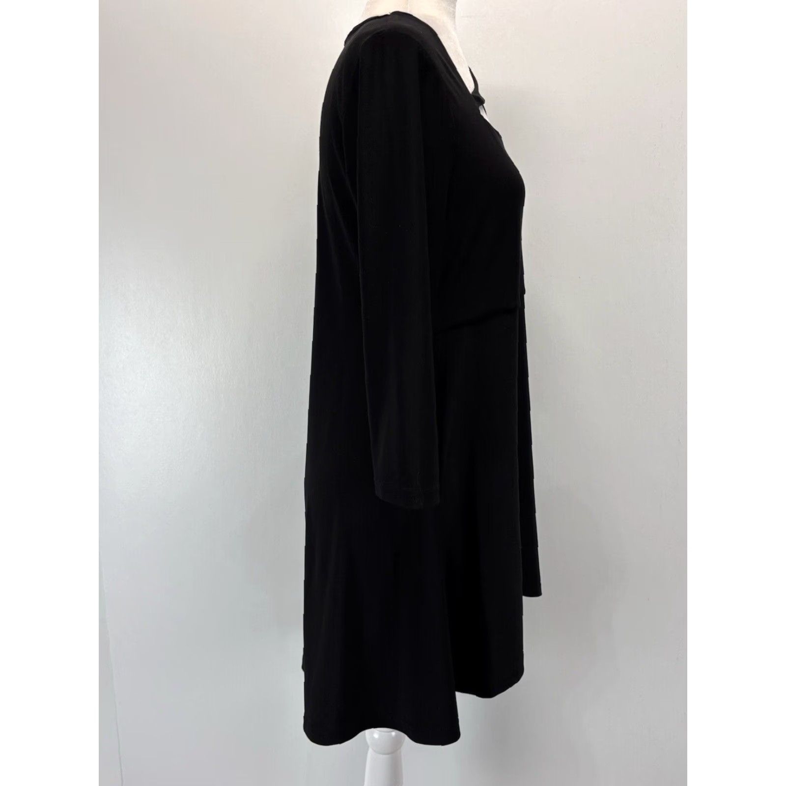 Vintage Sympli Shirt Women’s Sz 12 Black Stretch Cutout Tunic Canada Size XL / US 12-14 / IT 48-50 - 4 Thumbnail