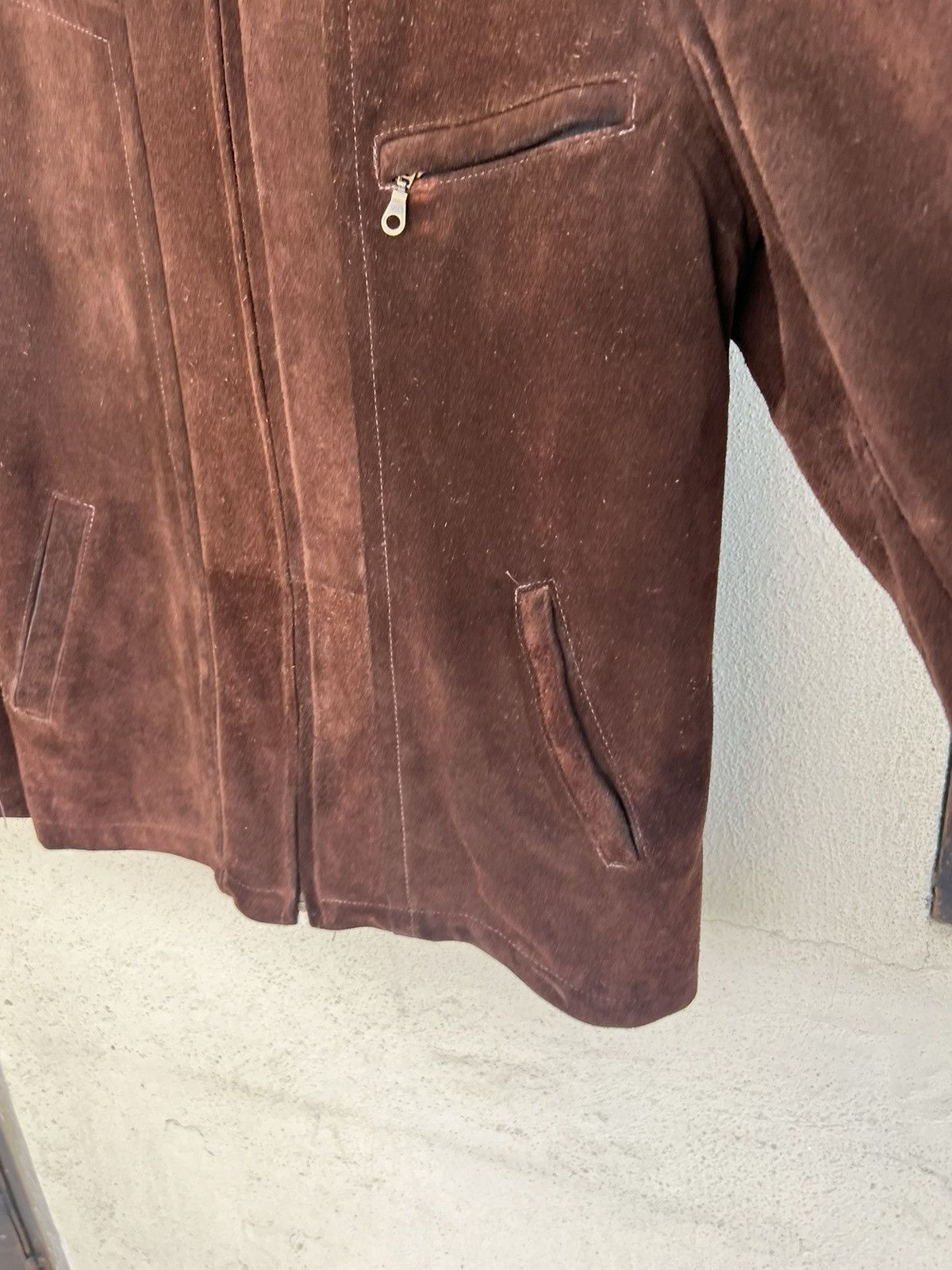 Stussy × Vintage Vintage 90s Stussy Patina Suede Cowhide Leather Jacket Size US XL / EU 56 / 4 - 11 Thumbnail