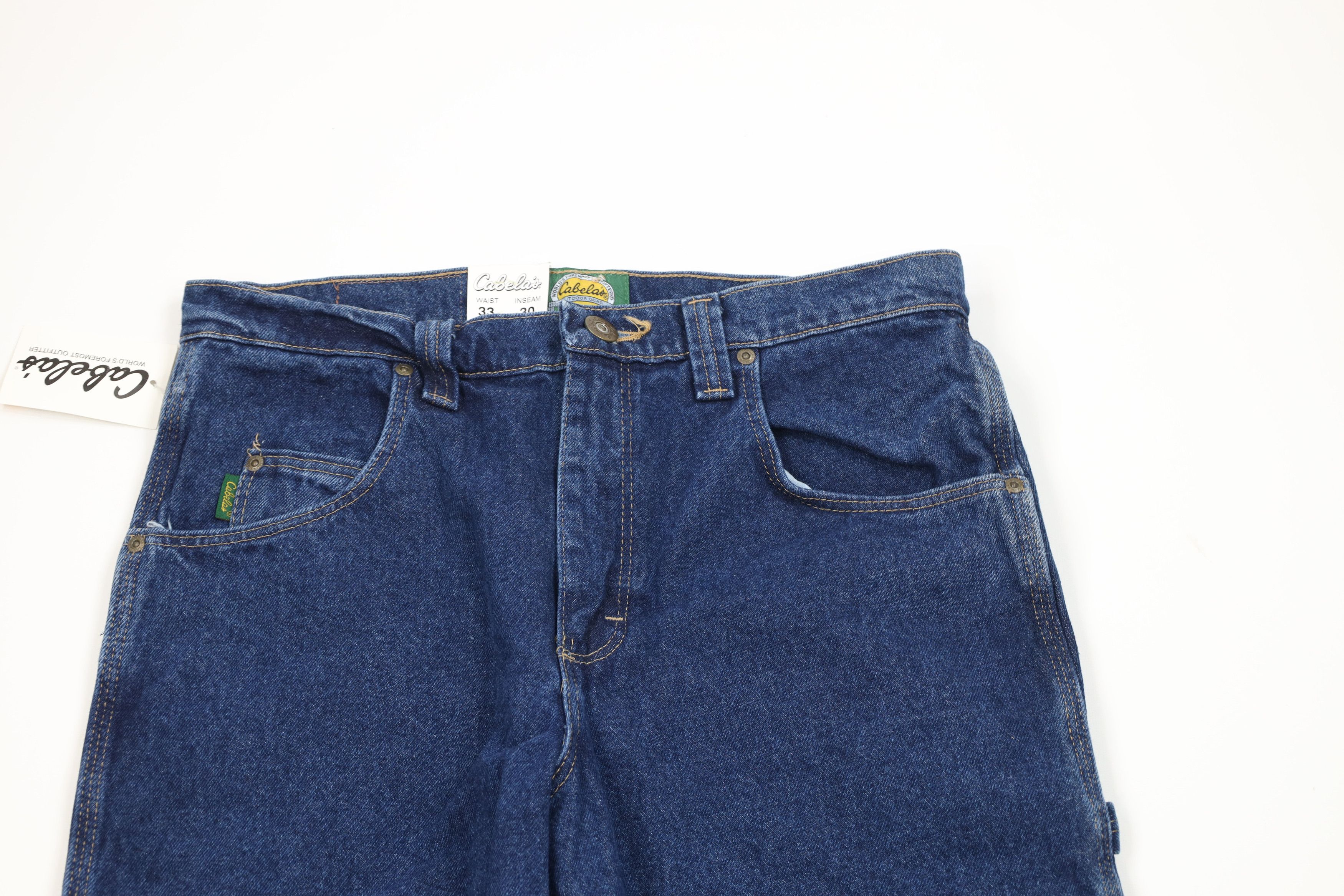 Cabelas Deadstock Vintage Cabelas Wide Leg Dungaree Denim Jeans Size US 33 - 2 Thumbnail