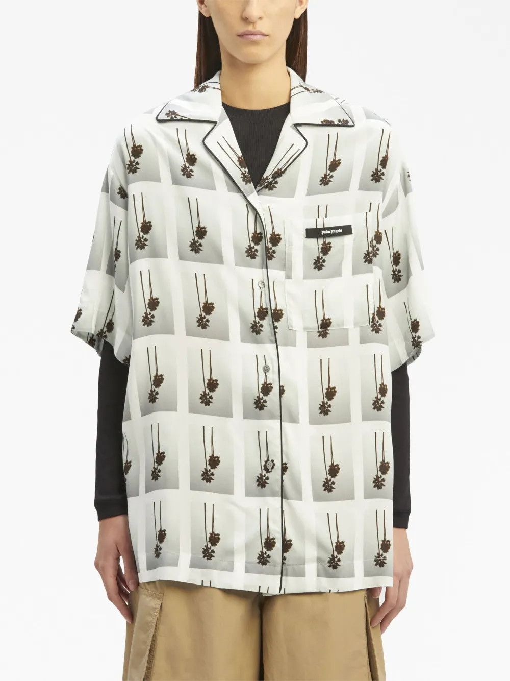Palm Angels o1y1125 Patterned Shirt in Multicolor Size M / US 6-8 / IT 42-44 - 2 Thumbnail