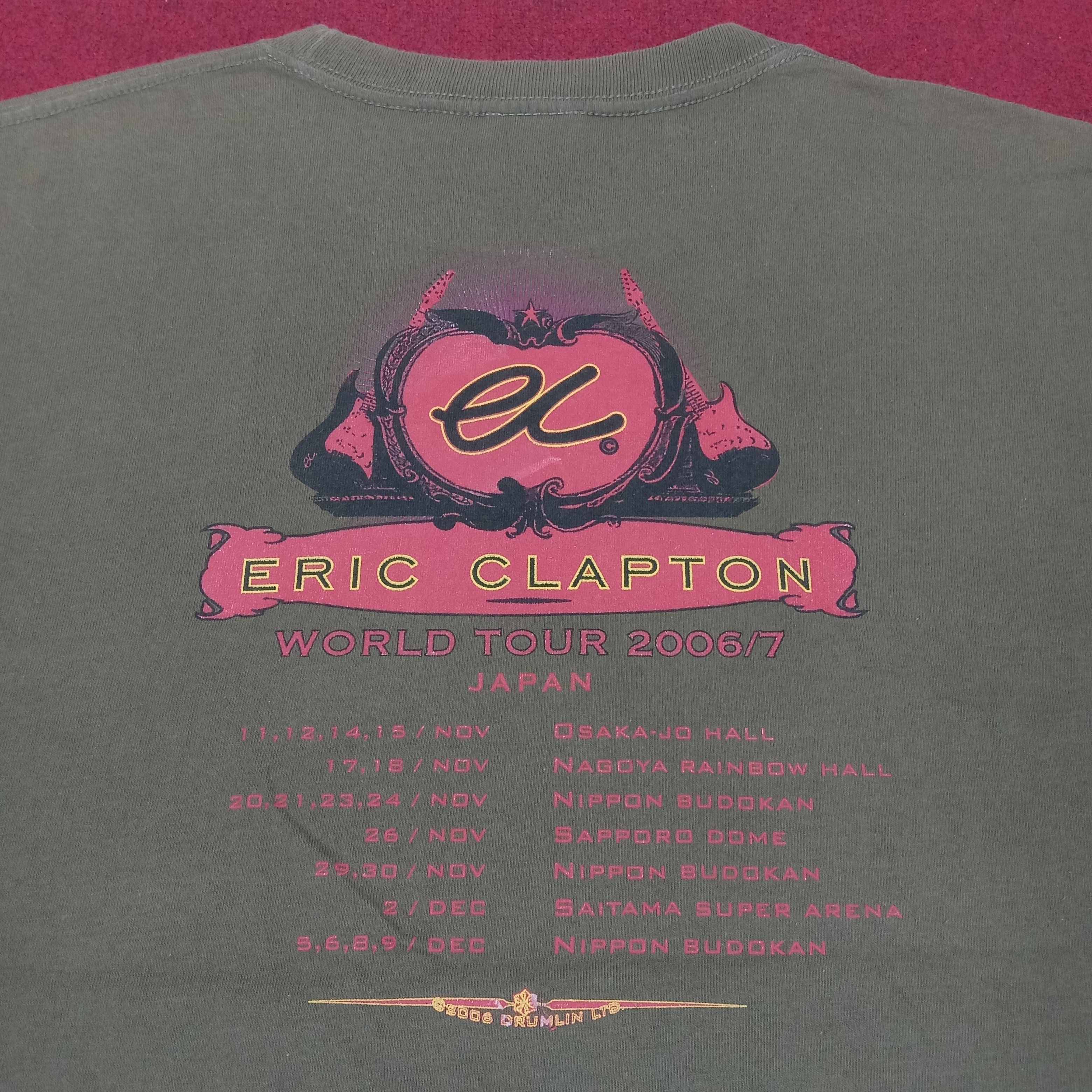 Band Tees × Vintage Eric Clapton Tour Tshirt Singer Music Size US M / EU 48-50 / 2 - 4 Thumbnail