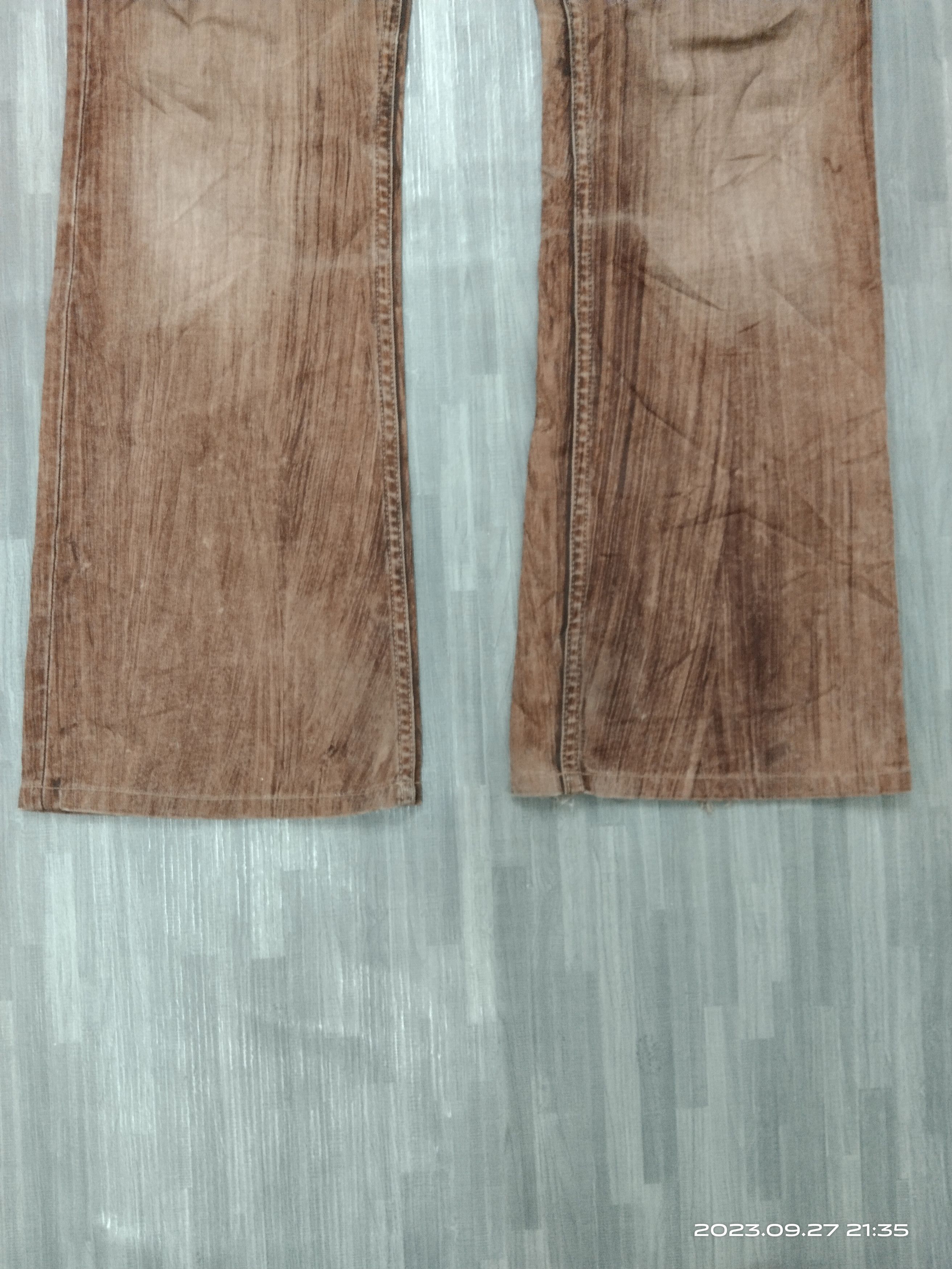 Diesel SICK FLARE DIESEL WASHED BROWM DENIM PANTS Size US 29 - 7 Thumbnail