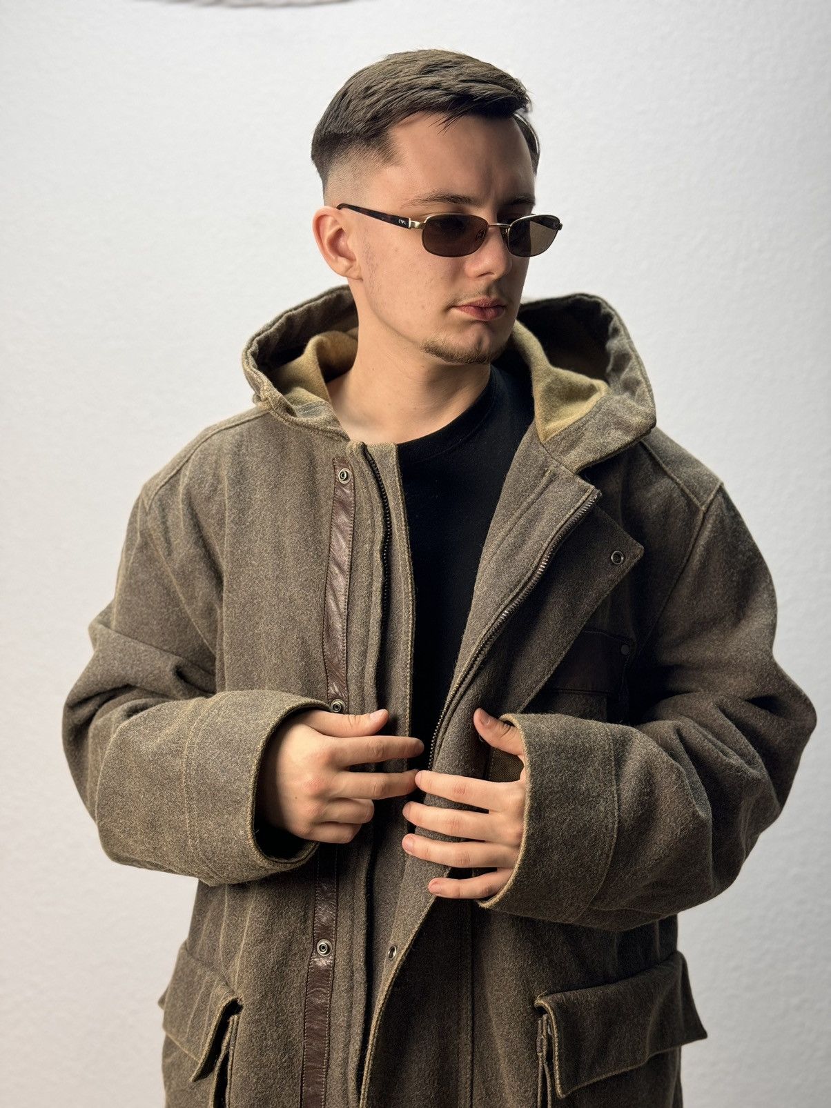 Marlboro Vintage Marlboro Classics Brown Jacket Made Italy Coat Size US XL / EU 56 / 4 - 2 Thumbnail