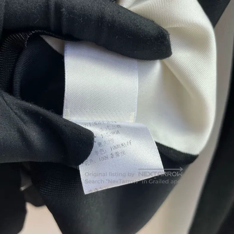 Hermes Hermes Black and White Mulberry Silk Shirt Top Size XXS / US 00 / IT 34 - 6 Thumbnail