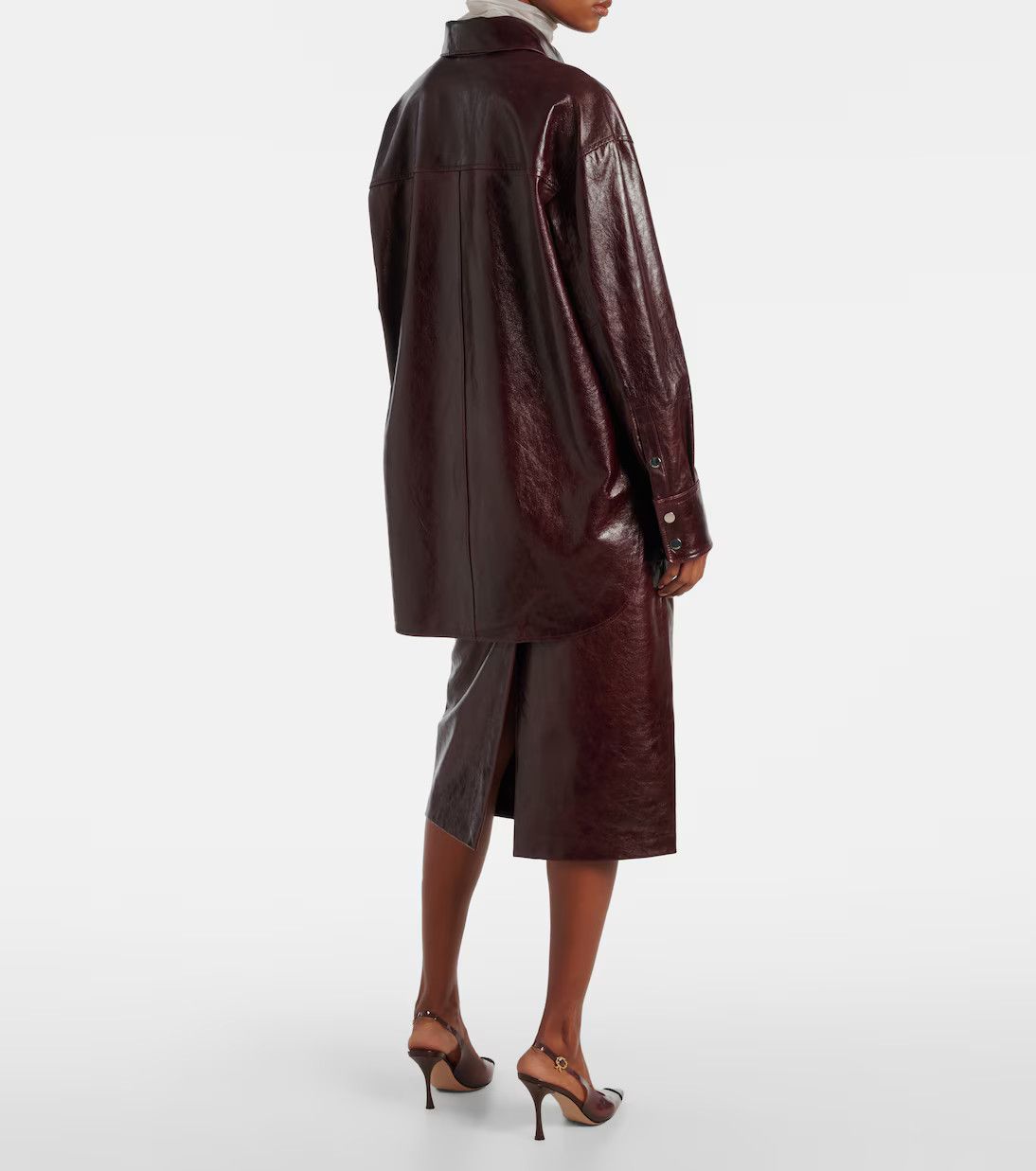 Sportmax Sportmax Borel leather overshirt Size M / US 6-8 / IT 42-44 - 3 Thumbnail