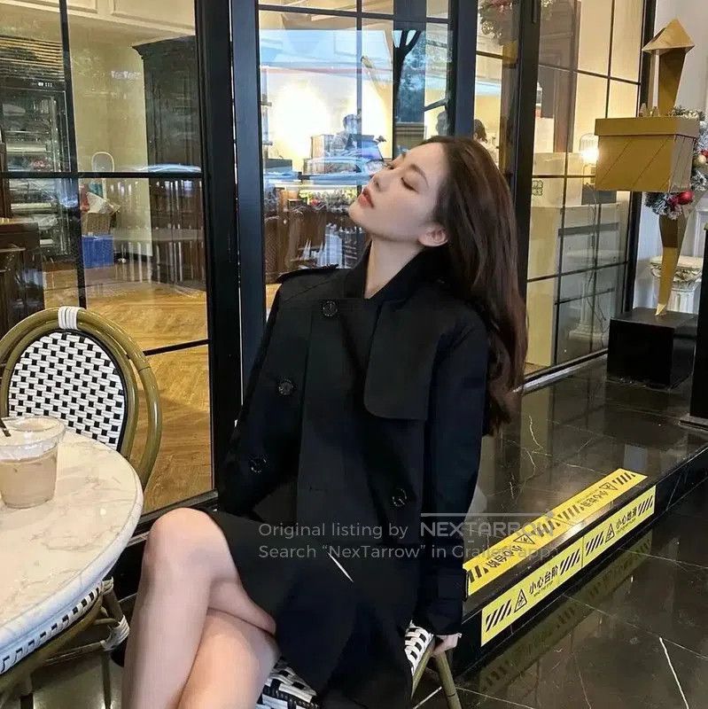 Other Burberry Deep Blue Cotton Trench Coat for Women. Size M / US 6-8 / IT 42-44 - 8 Thumbnail