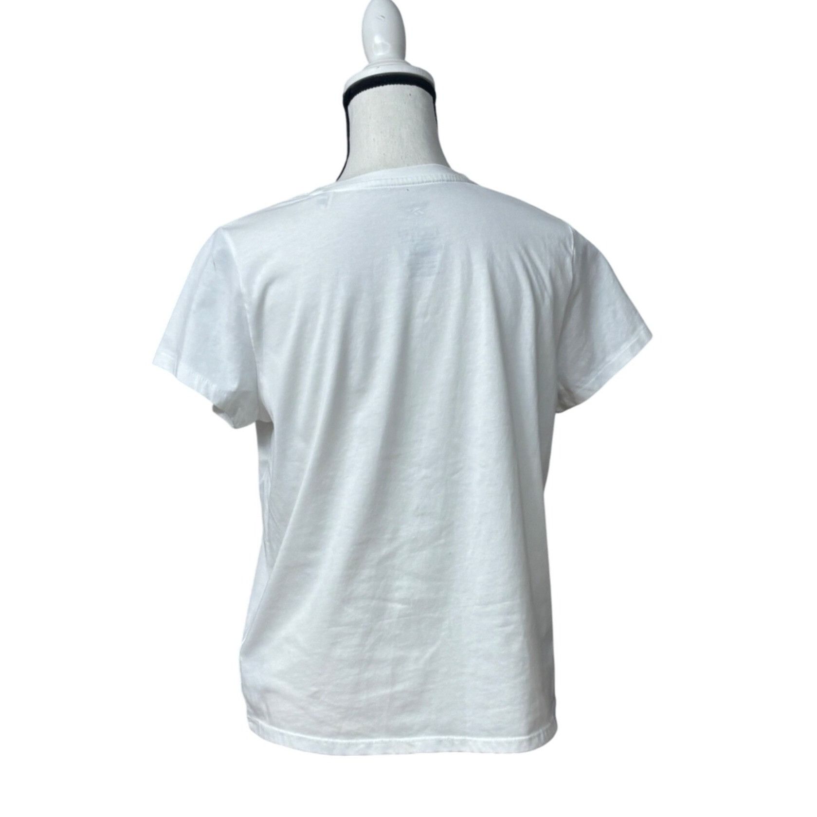 Reebok Reebok Women's Active Small-Logo Pocket Cotton T-Shirt, Whit Size L / US 10 / IT 46 - 5 Thumbnail