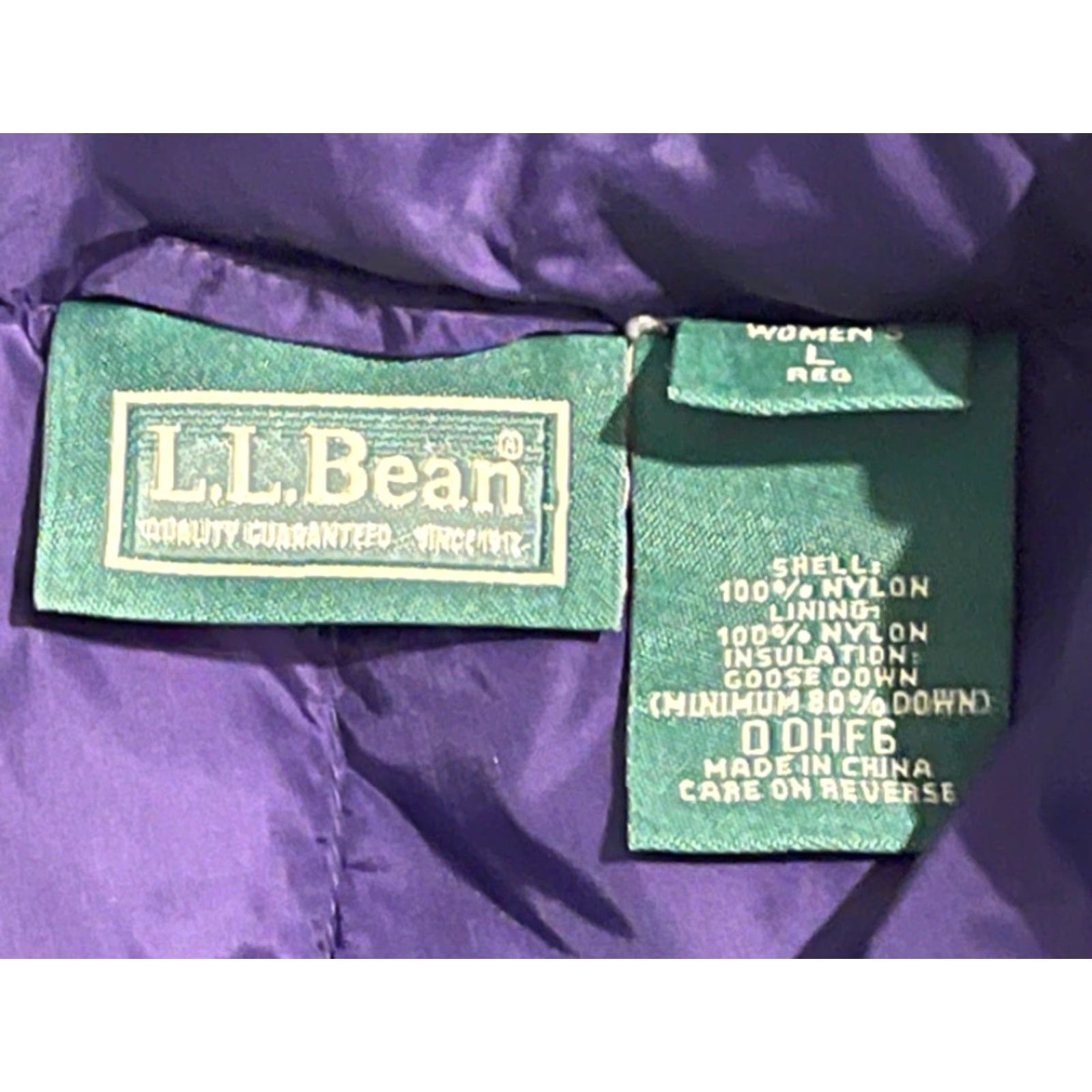 Vintage L.L. Bean Purple Goose Down Vest Puffer Vest Womens Large Size L Quilted Down Nylon Vest Womens Menstrual? Size L / US 10 / IT 46 - 2 Thumbnail