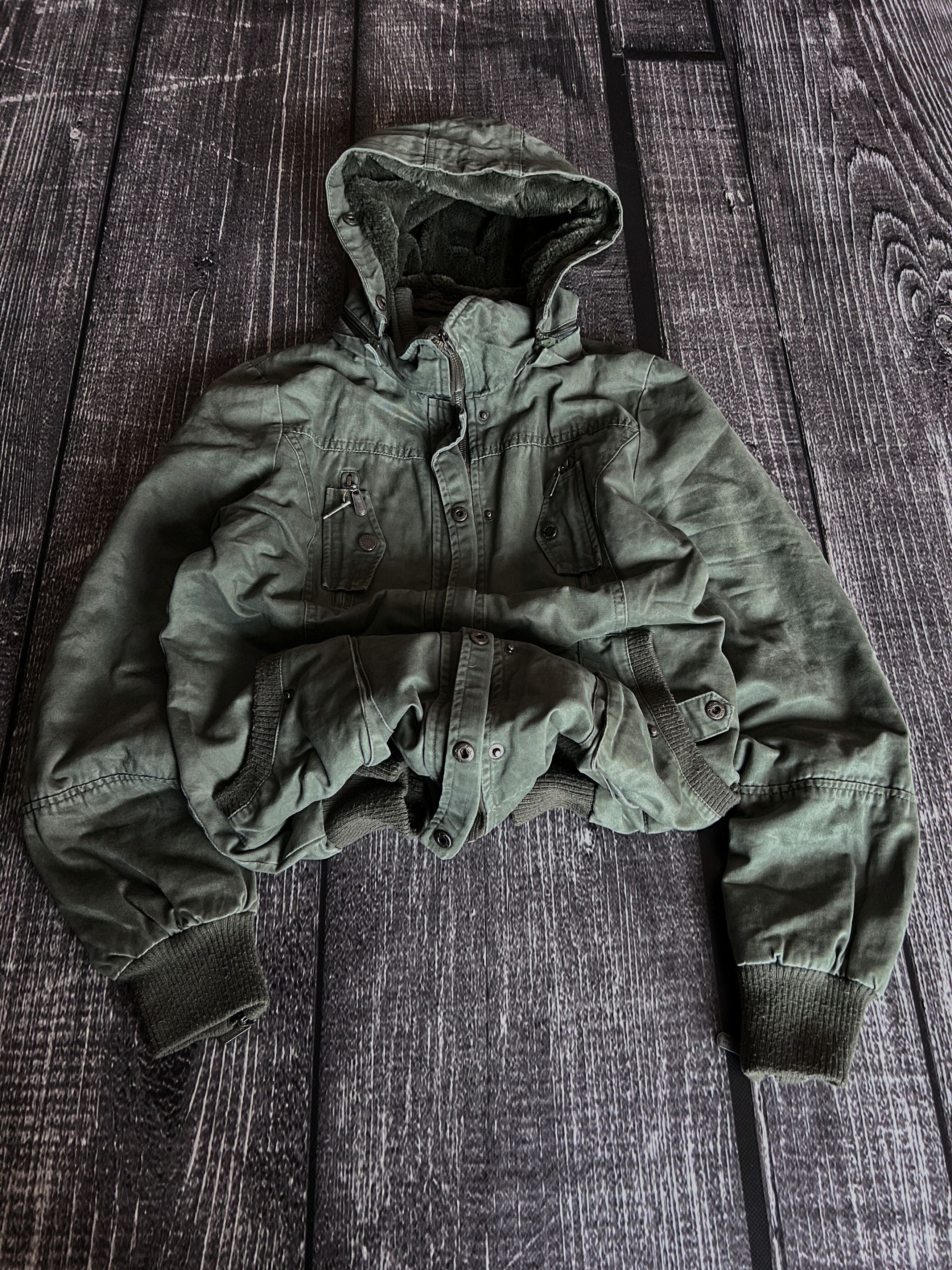Pre-owned If Six Was Nine X Le Grande Bleu L G B Vtg Yohji Yamamoto If Six Was Nine Style Hood Fur Jacket In Multicolor