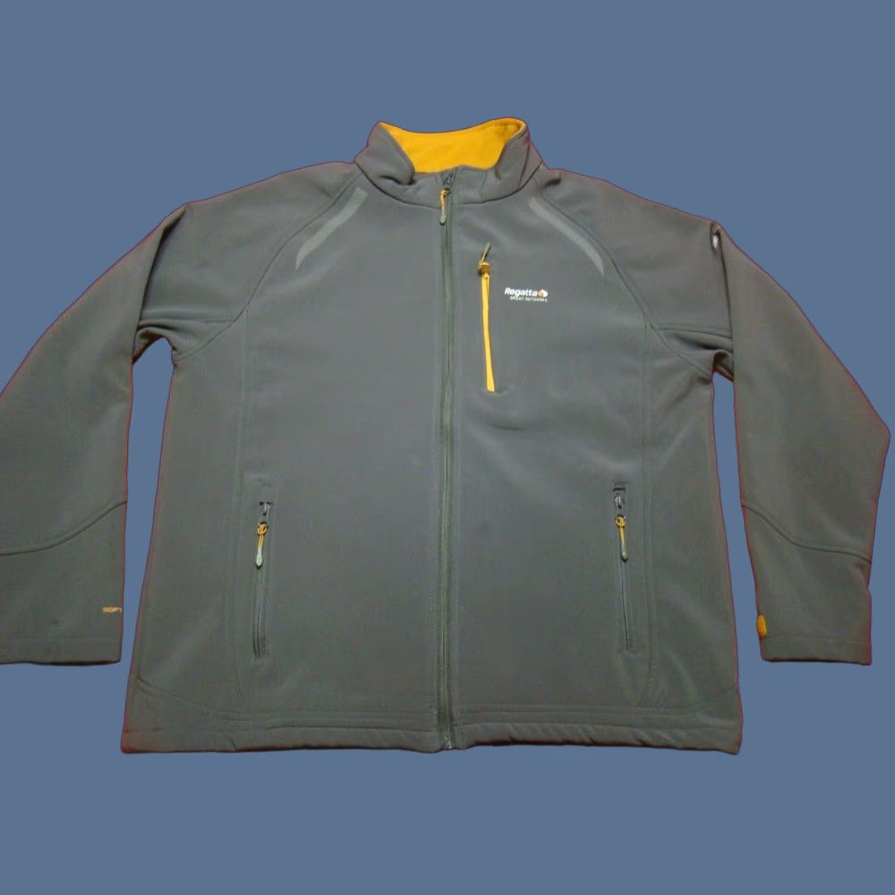 Vintage Regatta Great Outdoors Mens Softshell Gray Burnt Orange Jacket Adventure Tech XL Size US XL / EU 56 / 4 - 1 Thumbnail
