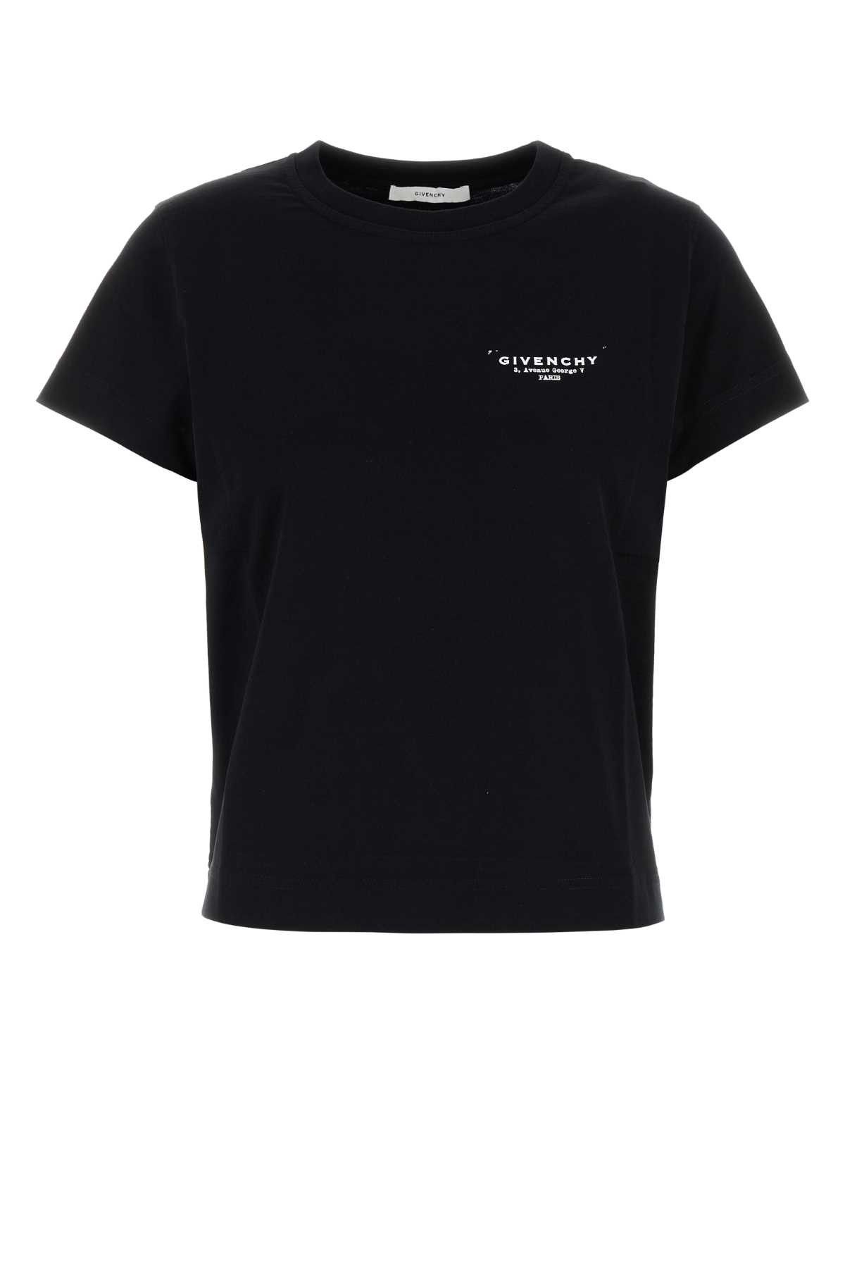 Givenchy Black Cotton T-Shirt Size XS / US 0-2 / IT 36-38 - 1 Thumbnail