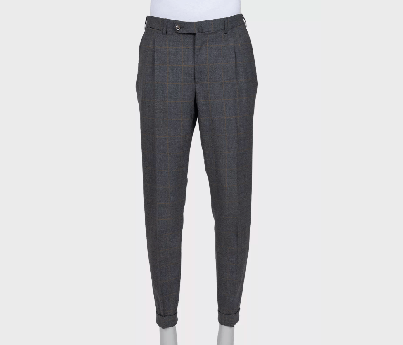 Isaia Isaia Gray Check Wool Suit IT50 L Size 50R - 4 Thumbnail