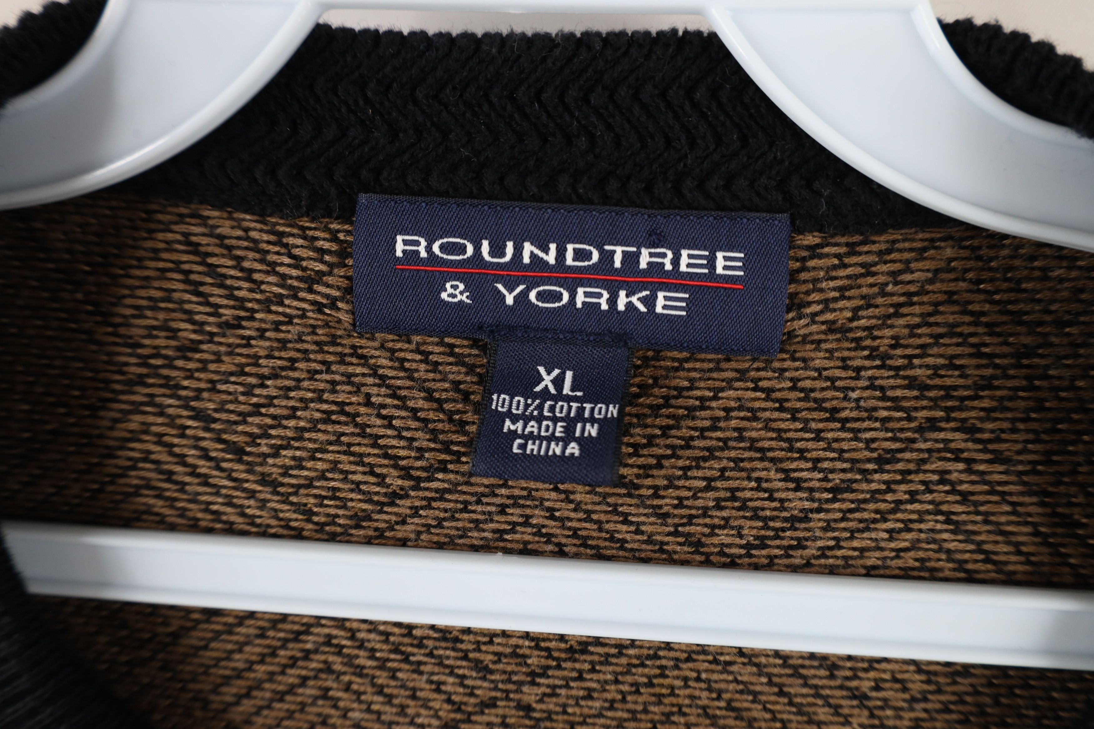 Vintage Vintage 90s Streetwear Cotton Knit Crewneck Sweater Brown Size US XL / EU 56 / 4 - 4 Thumbnail