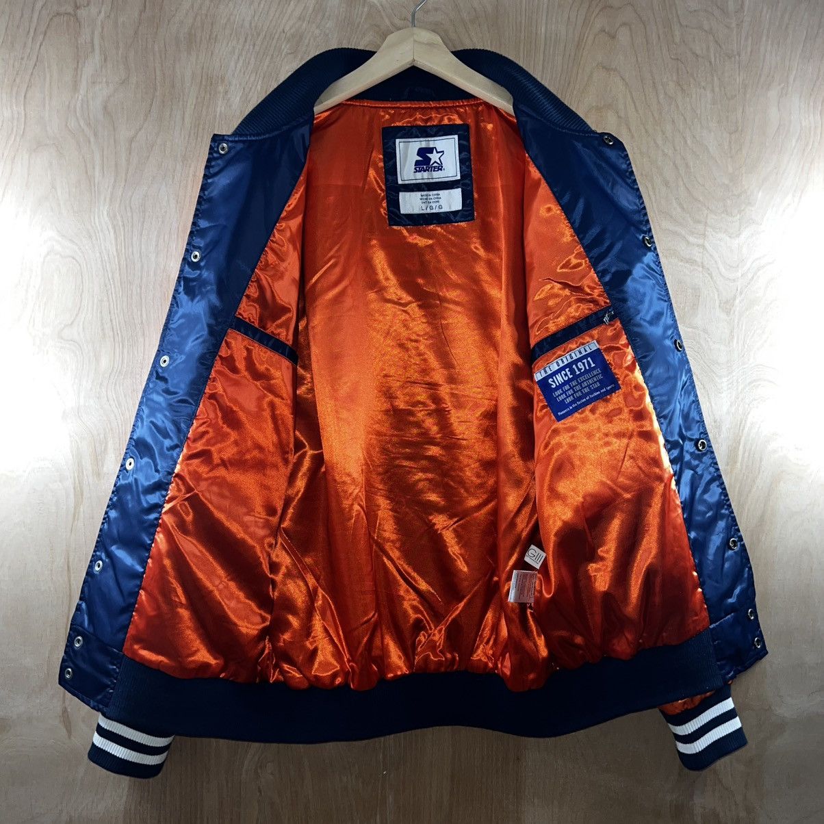 Starter MEN’S STARTER MLB HOUSTON ASTROS LOGO SATIN BOMBER JACKET Size US L / EU 52-54 / 3 - 8 Thumbnail
