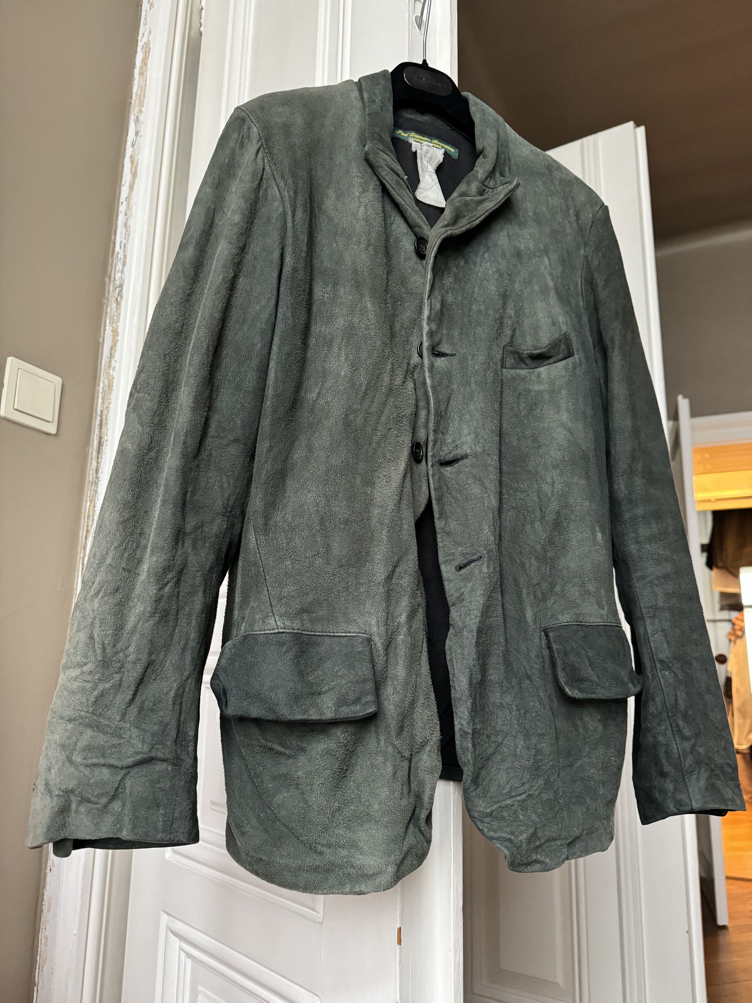 PAUL HARNDEN SHOEMAKERS LEATHER POCKET BLAZER SIZE -M