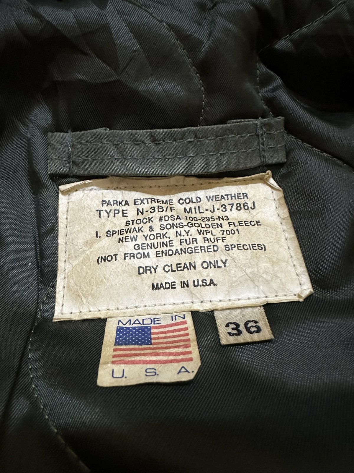 I. Spiewak And Sons × Vintage Vintage N3B Cold Jacket I. spiewak & sons Army Size US S / EU 44-46 / 1 - 8 Thumbnail