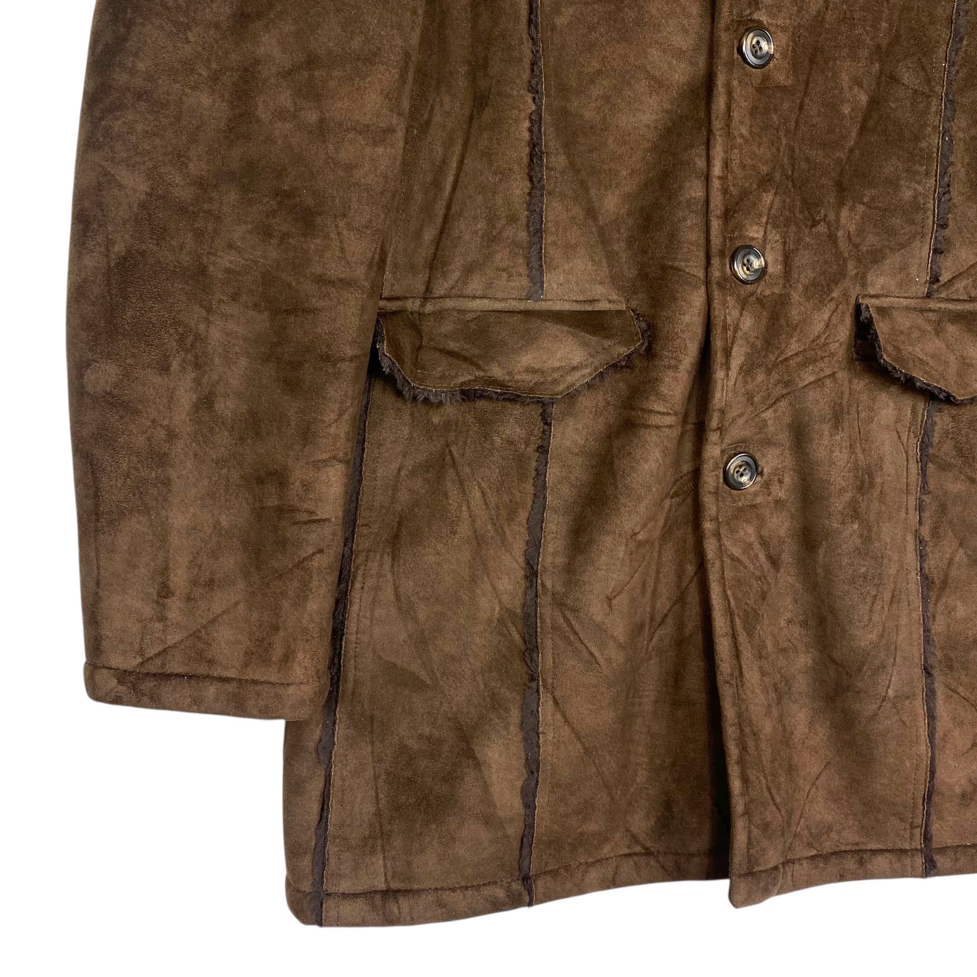 Tornado Mart 💥TORNADO MART MOLESKIN SHEARLING JACKET Size US M / EU 48-50 / 2 - 5 Thumbnail