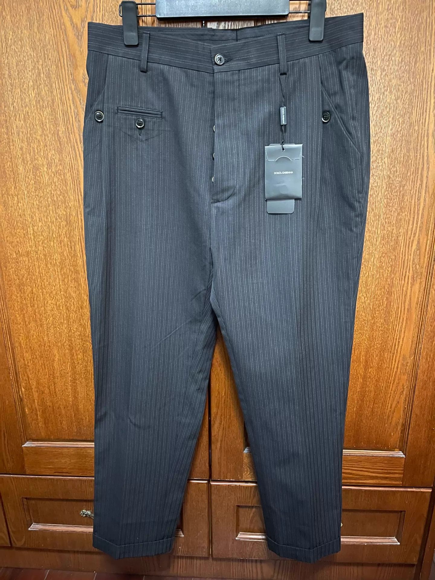 Dolce & Gabbana Dolce&Gabbana High-Waist Slim Trousers 46 Size US 44 / EU 60 - 1 Thumbnail
