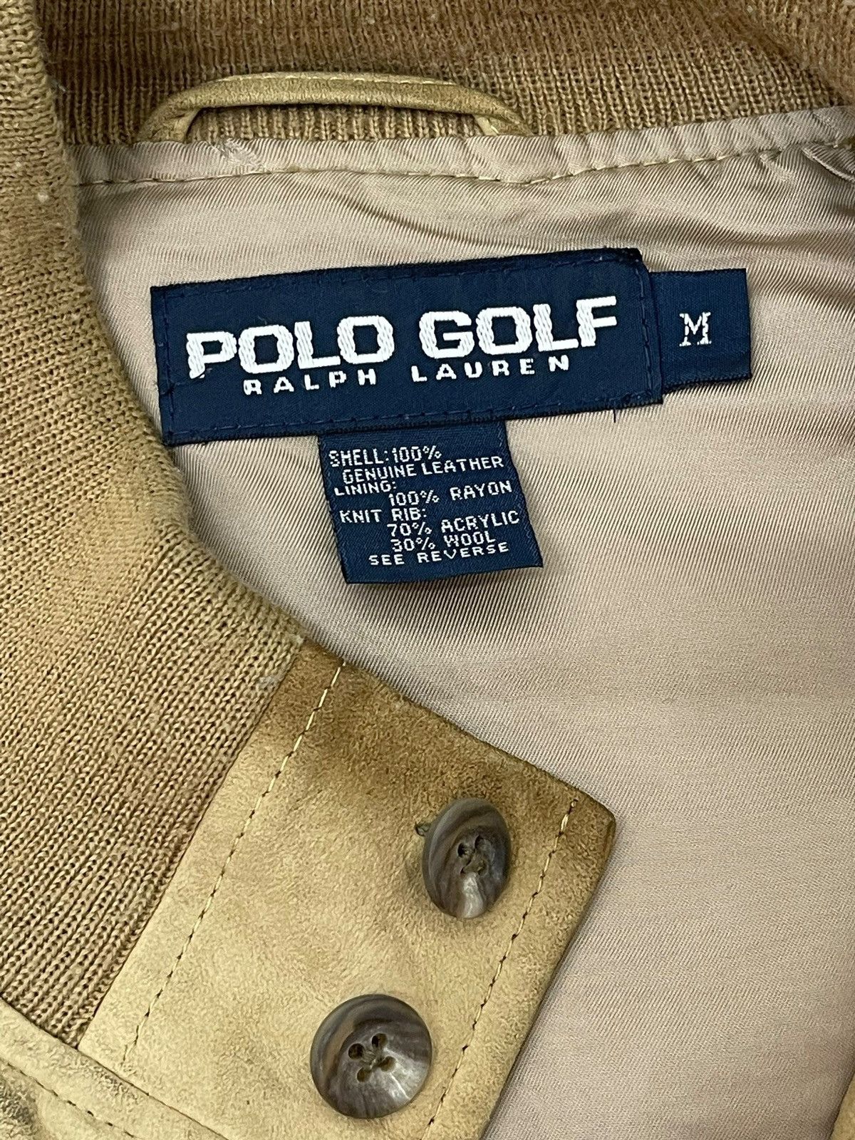 Polo Ralph Lauren Soft Leather Vtg Polo Golf Ralph Lauren Bomber Jacket 5🟩8 Size US M / EU 48-50 / 2 - 15 Thumbnail
