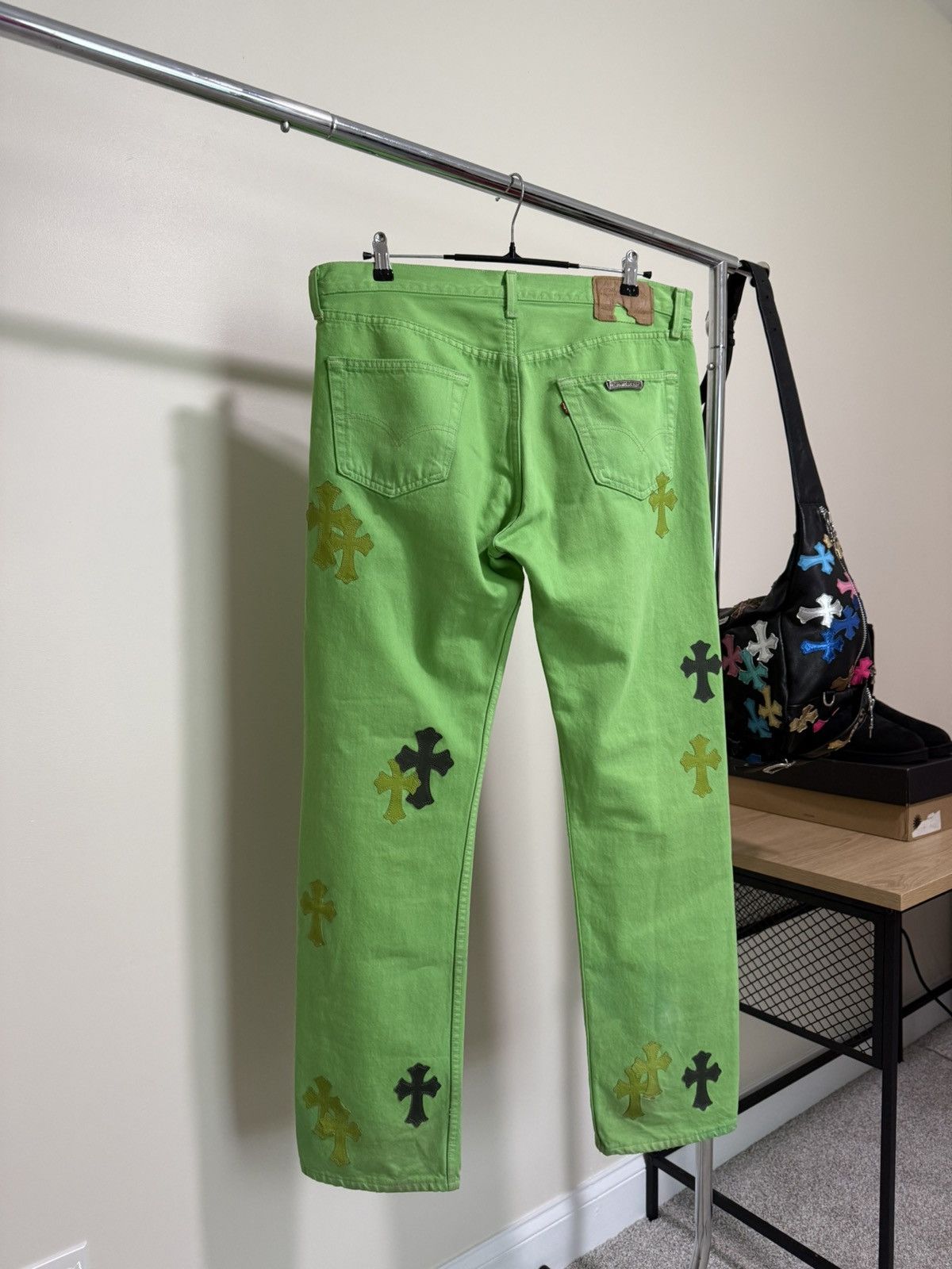 Chrome Hearts Chrome Hearts Green Cross Patch Levis Size US 34 / EU 50 - 2 Thumbnail