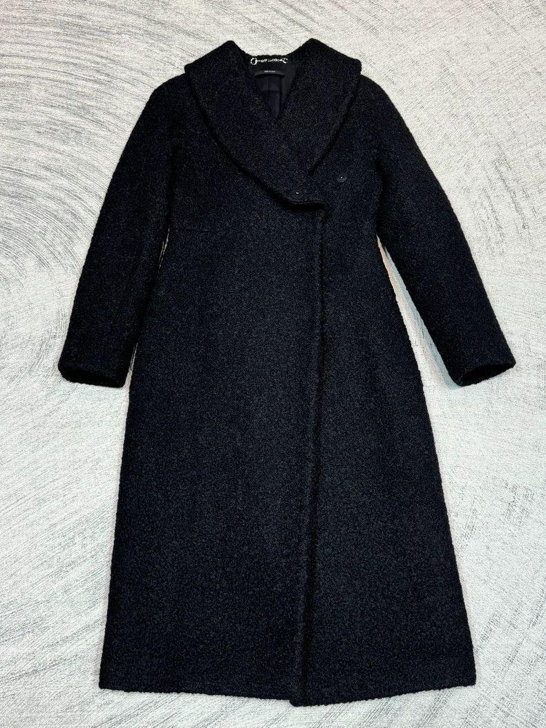 Gucci Black Alpaca Wool Coat by Gucci Size US M / EU 48-50 / 2 - 1 Thumbnail