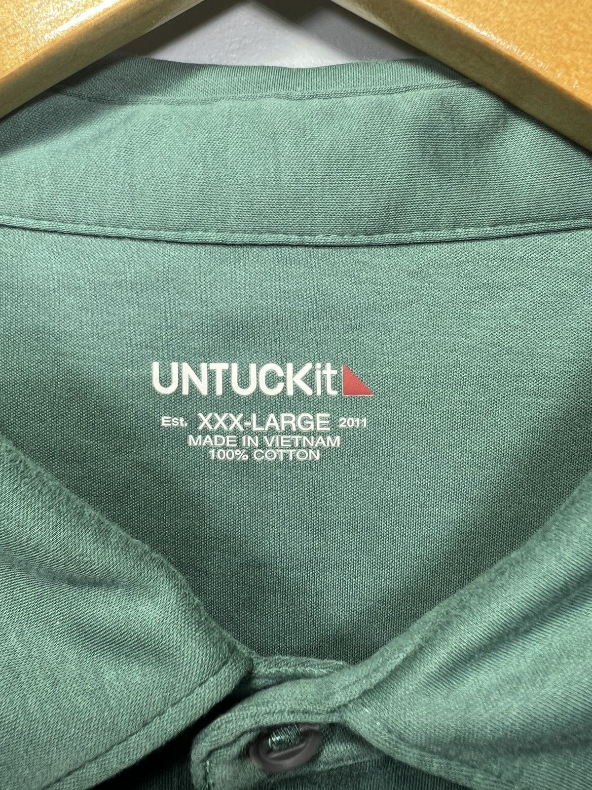 UNTUCKit UNTUCKit Mens 3XL Damaschino Long Sleeve Polo Shirt Reg Fit Size US XXL / EU 58 / 5 - 3 Thumbnail