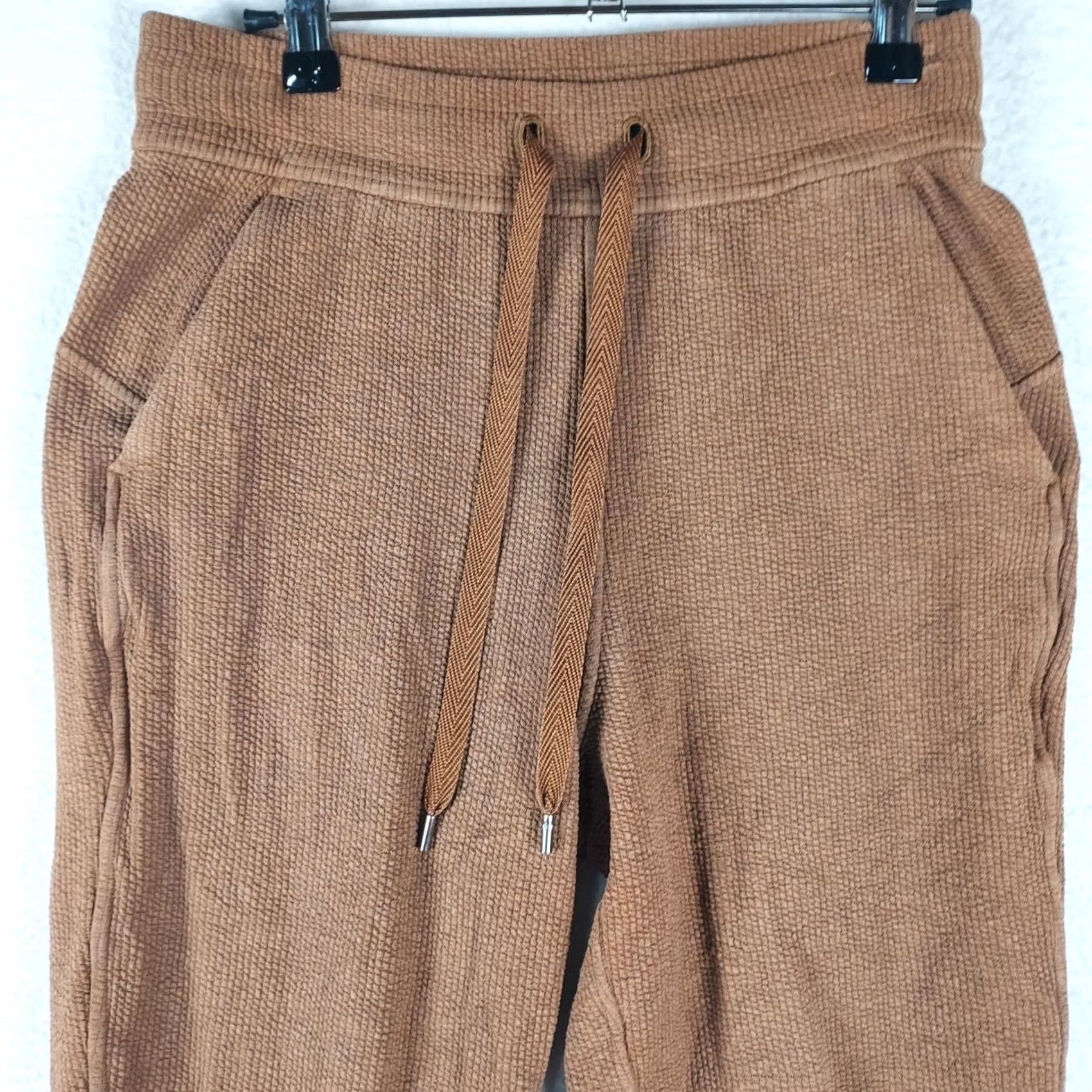 Lululemon Lululemon Womens Brown Textured Joggers Thermal Waffle Lounge Pants Size 6 Womens Jogger Pants Brown Textured Thermal Lounge Pants Size 28" / US 6 / IT 42 - 3 Thumbnail