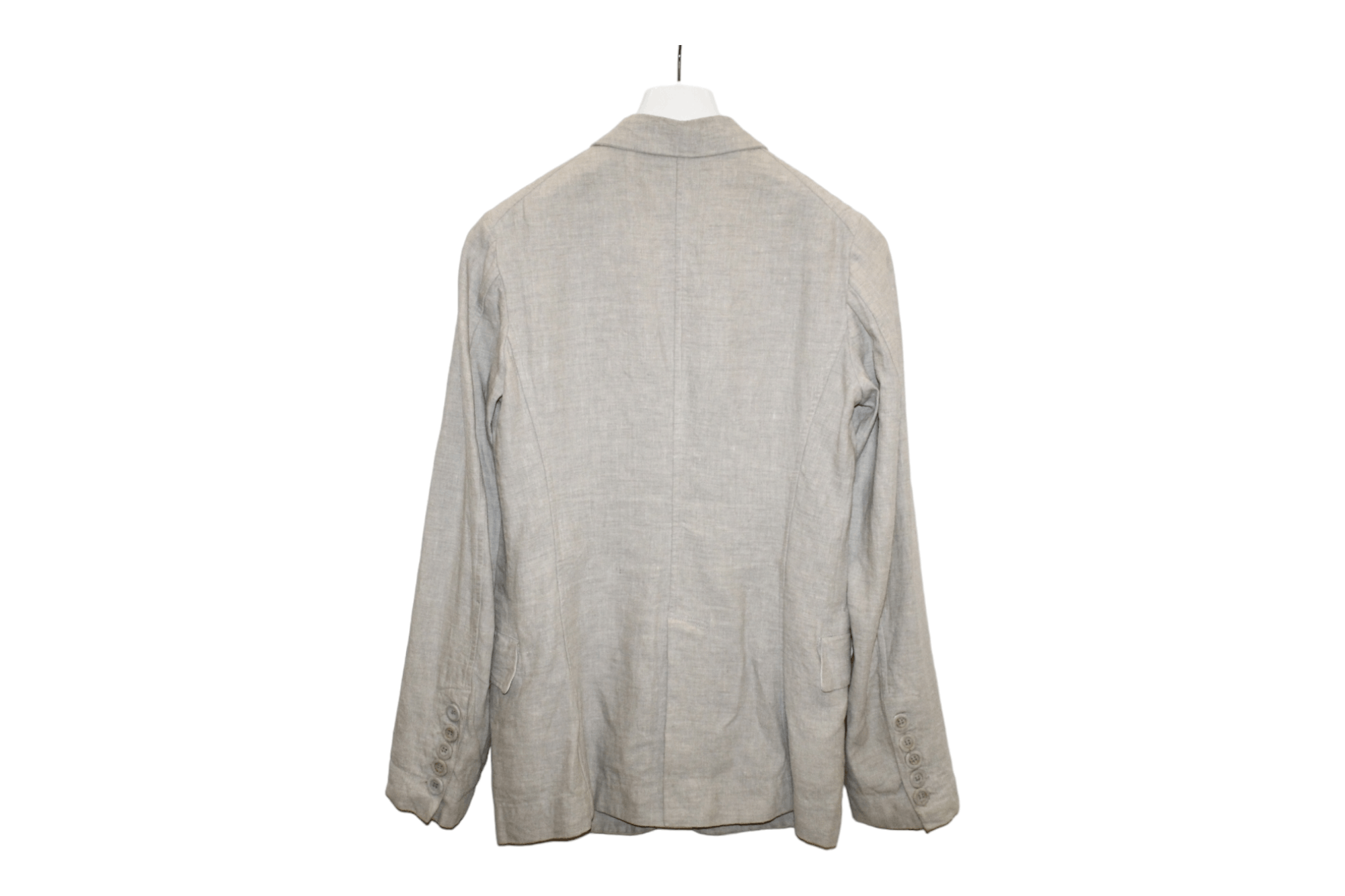 Casey Vidalenc Casey Vidalenc Linen Solid Grey Slim Fit Layered Blazer Size US S / EU 44-46 / 1 - 2 Thumbnail