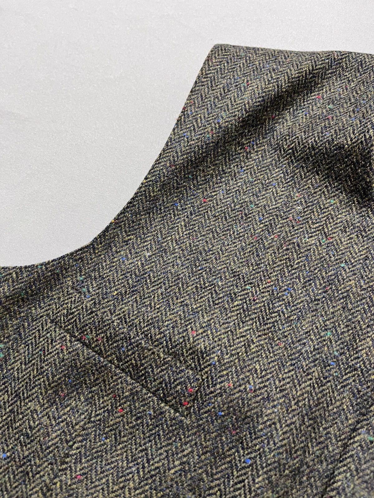 Vintage Heritage Vintage Green Tweed Wool Formal Suit Vest Size 52L - 5 Thumbnail