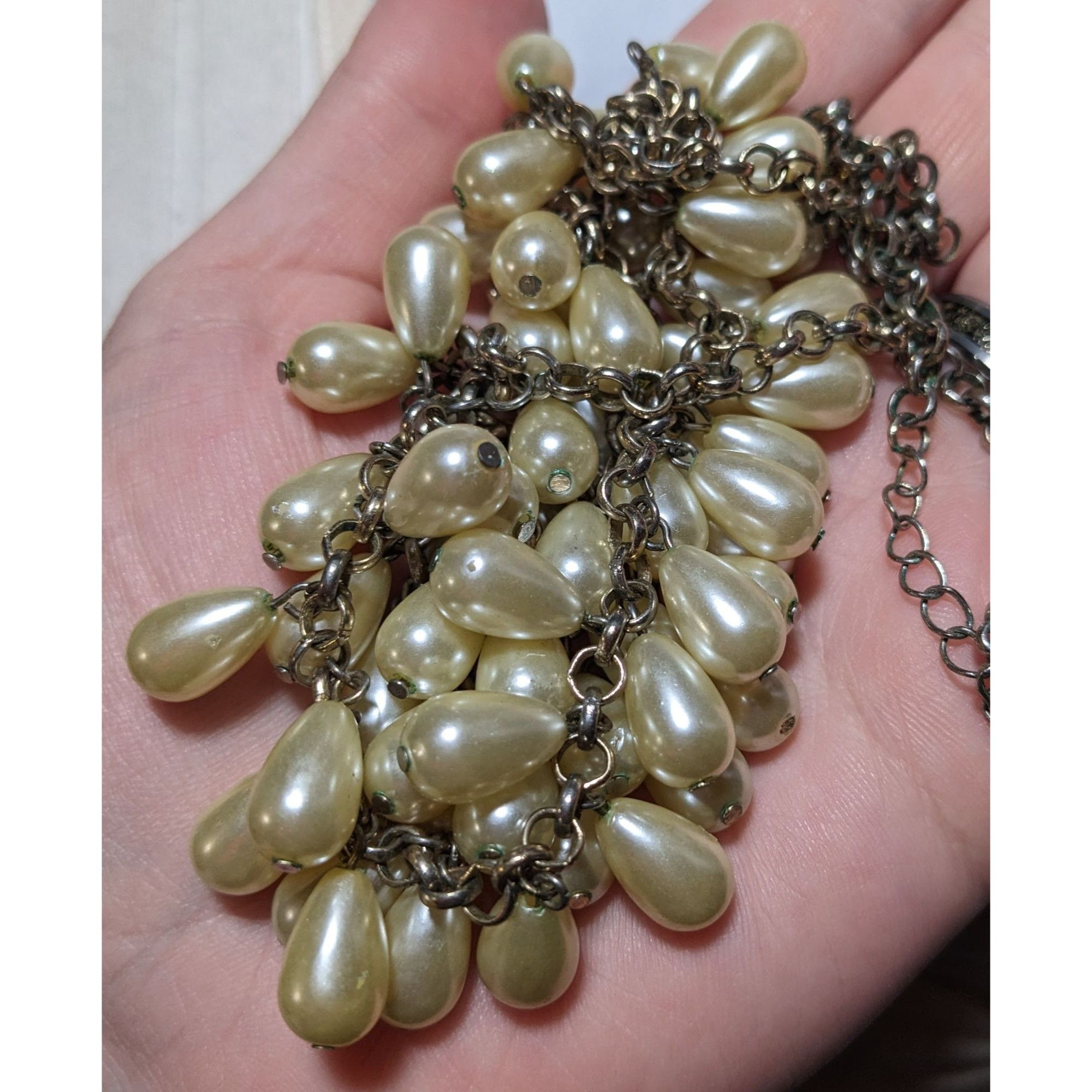 Other Teardrop Pearl Triple Layer Fringe Necklace Size ONE SIZE - 7 Thumbnail