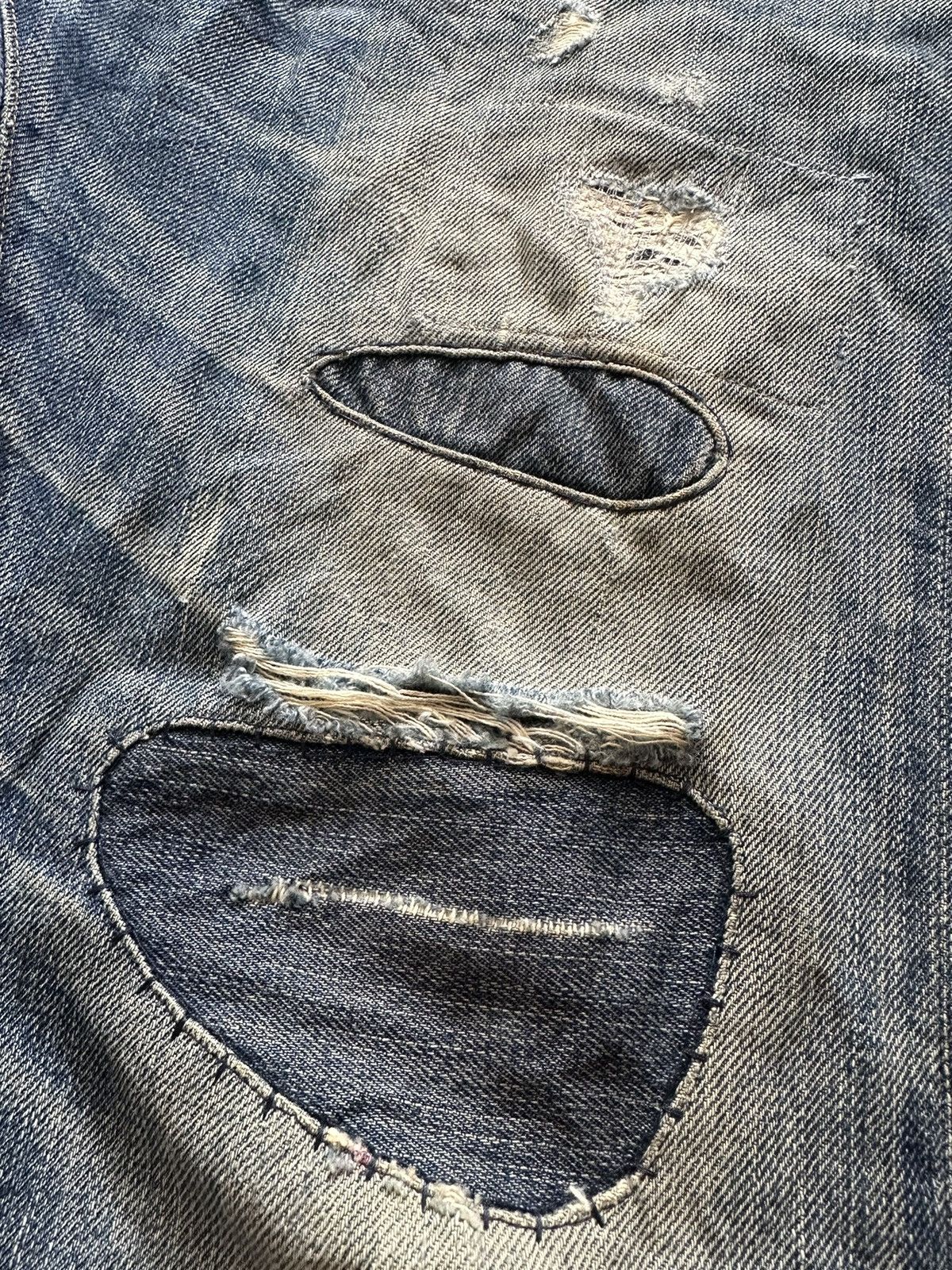 Polo Ralph Lauren Polo Ralph Lauren Slim Distressed Patchwork Jeans Size US 31 - 5 Thumbnail