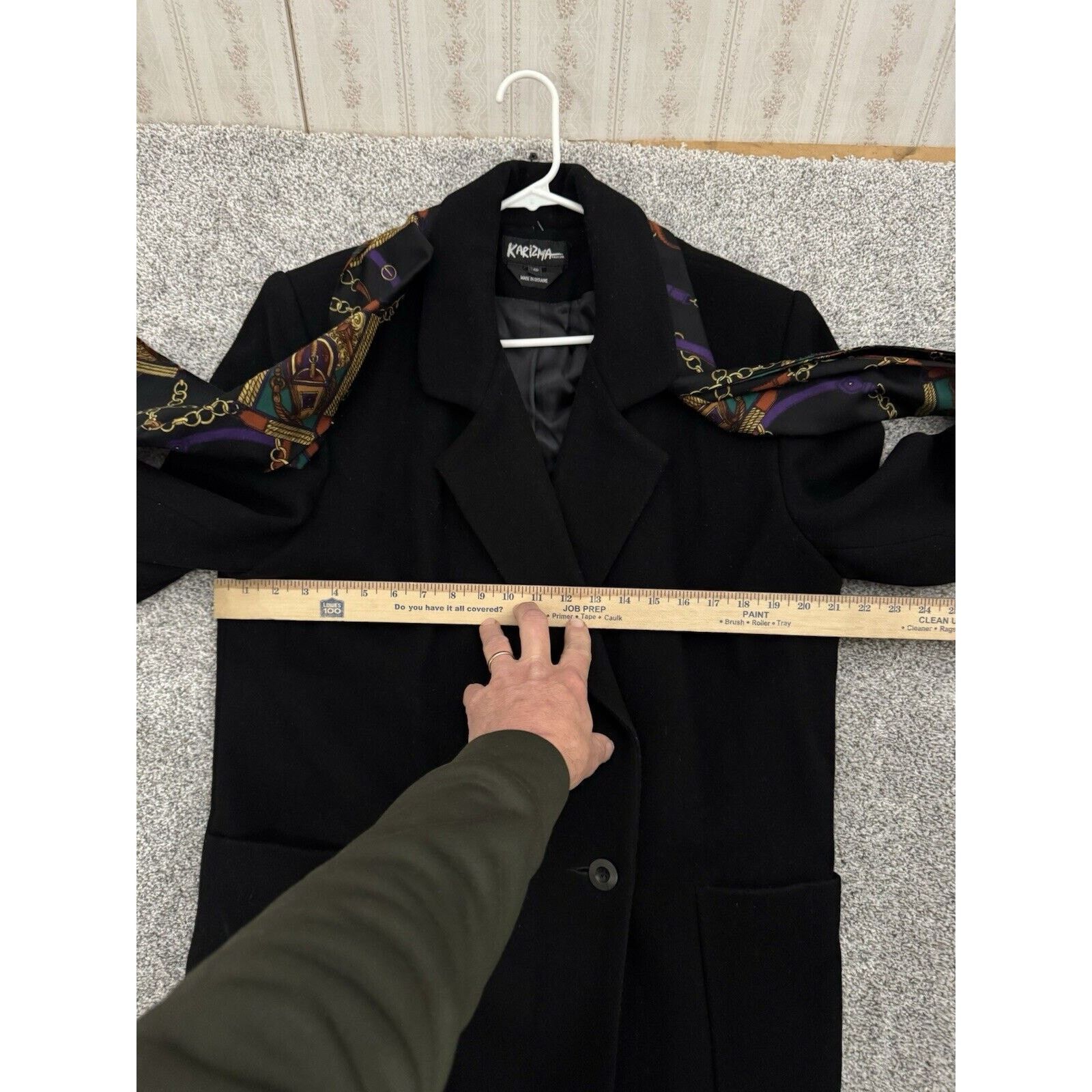 Other Vintage Overcoat Womens Size 14 P Double Breasted Goth 90s Size XL / US 12-14 / IT 48-50 - 5 Thumbnail