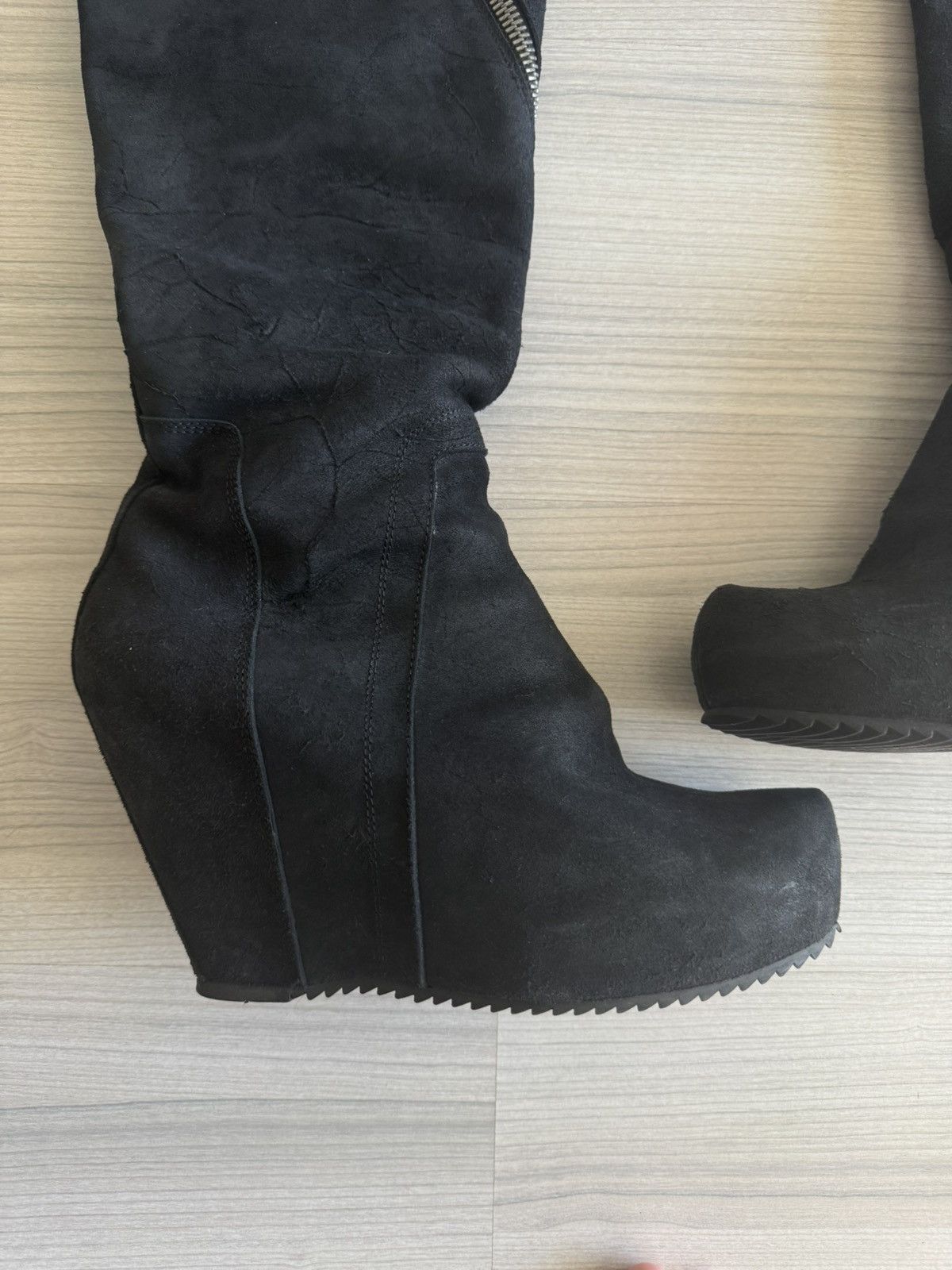 Rick Owens LIMO FW11 spiral boots Size US 12 / IT 42 - 2 Thumbnail
