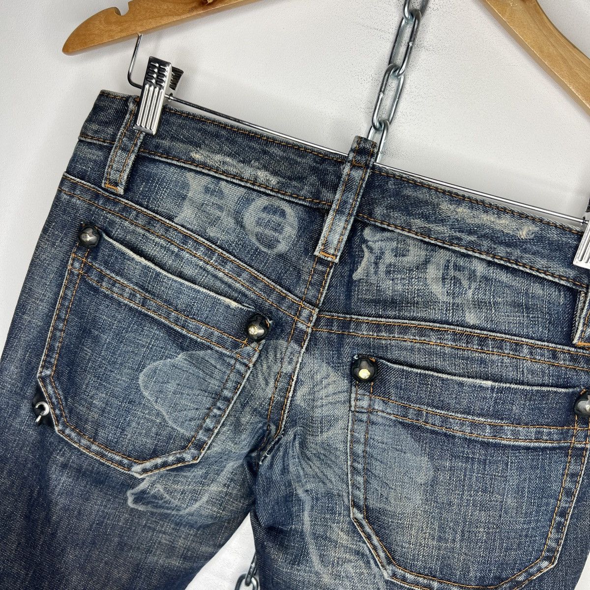 Dsquared2 × Japanese Brand × Vintage Vintage Dsquared2 Distress Denim Jeans Jesus Hope Y2K Size 27" / US 4 / IT 40 - 7 Thumbnail