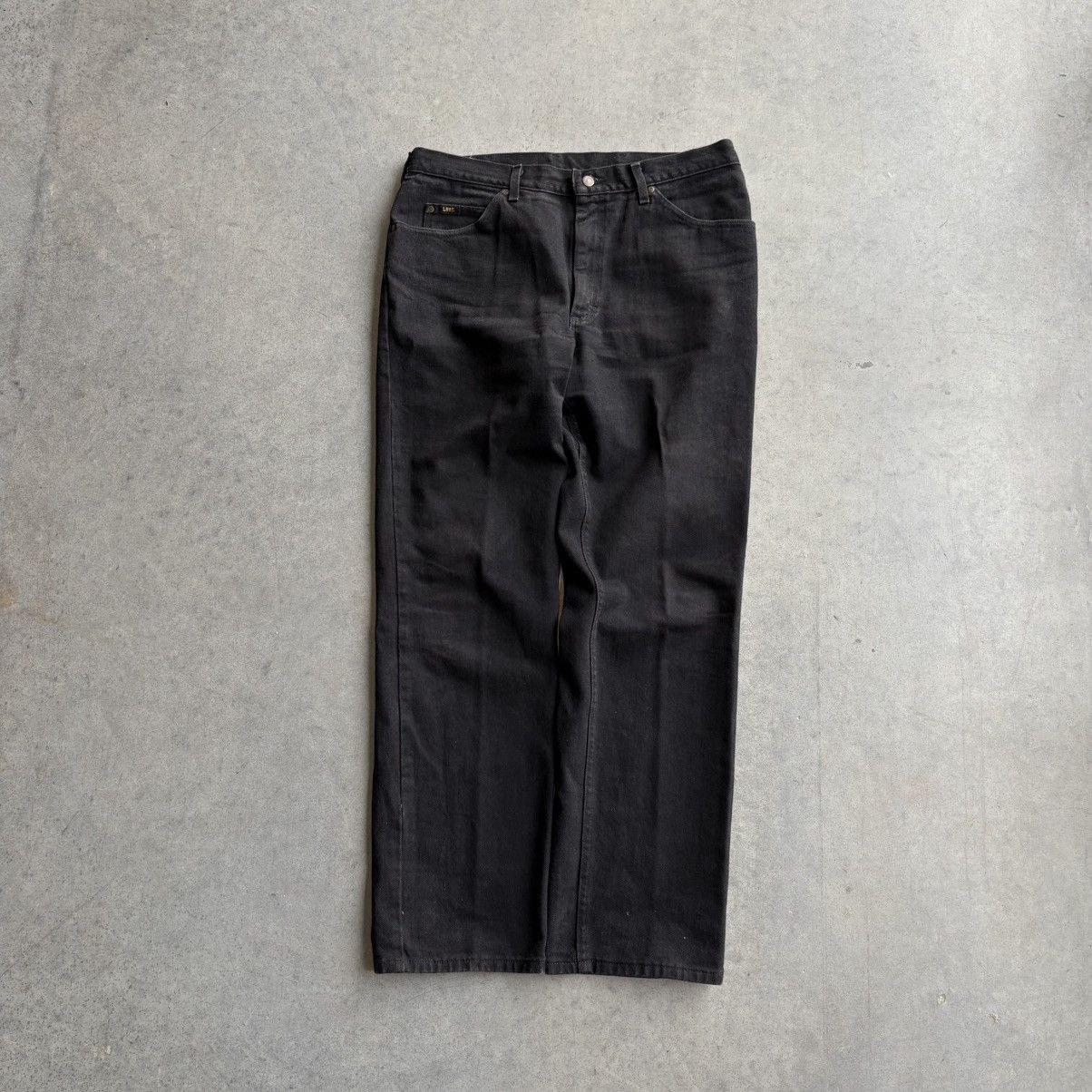 Lee × Levi's × Vintage Vintage 80's Lee Jeans Wrangler Boot Cut Style 38x34 Black Size US 38 / EU 54 - 7 Thumbnail