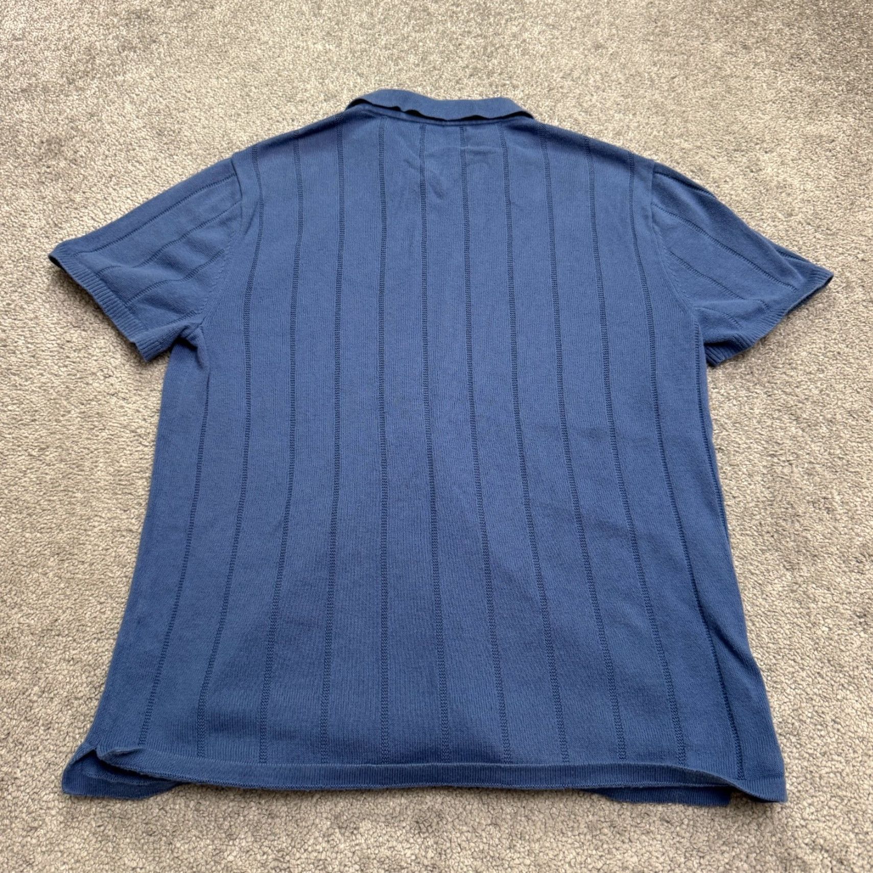 Bonobos Bonobos Button-Up Polo Shirt Mens Small Blue Short Sleeve Casual Knit Size US S / EU 44-46 / 1 - 2 Thumbnail