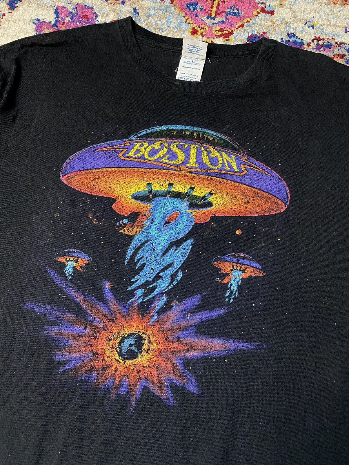 Band Tees 2002 Boston Band T Shirt Spaceship Delta Tag XL Size US XL / EU 56 / 4 - 3 Thumbnail