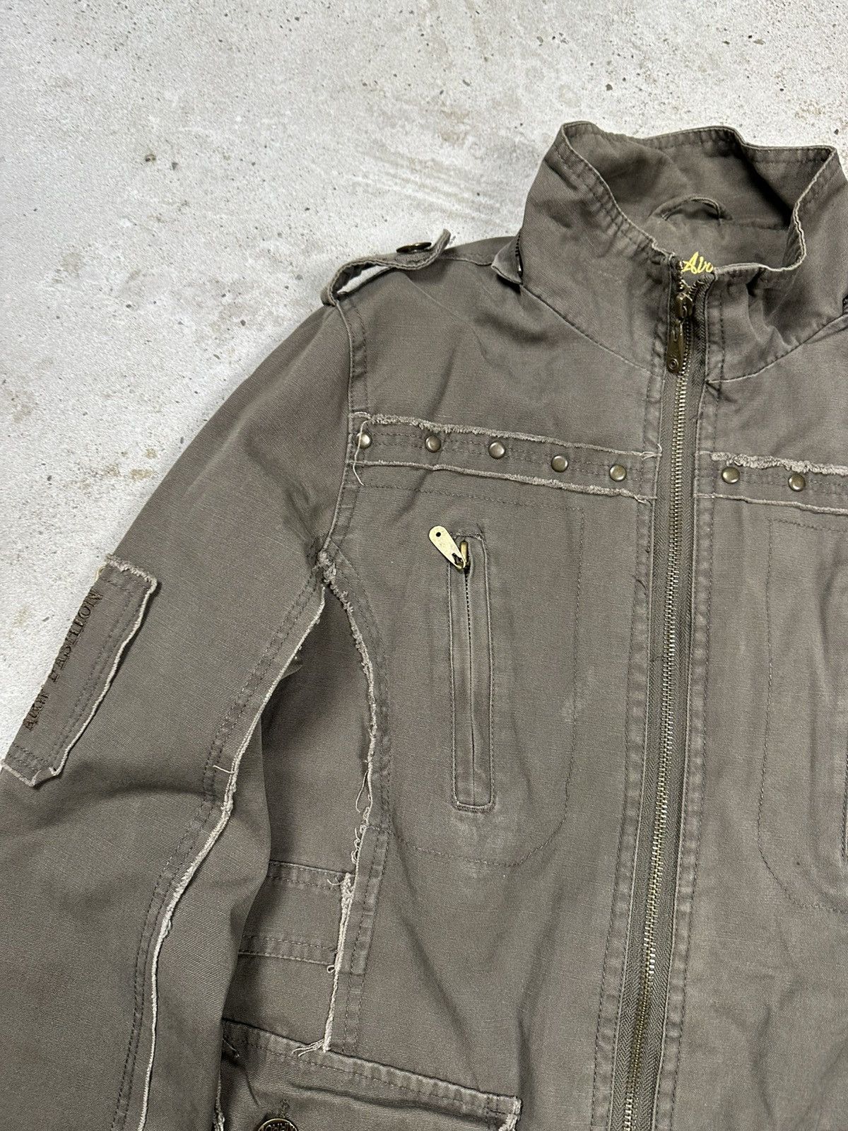 Other Vintage Y2K Army Military Distressed Style Japanese Jacket Size US S / EU 44-46 / 1 - 7 Thumbnail