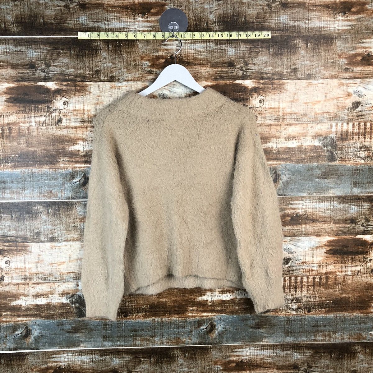 Homespun Knitwear DL Earth Music Econology fur shaggy Mohair Knitwear #C422 Size S / US 4 / IT 40 - 12 Thumbnail