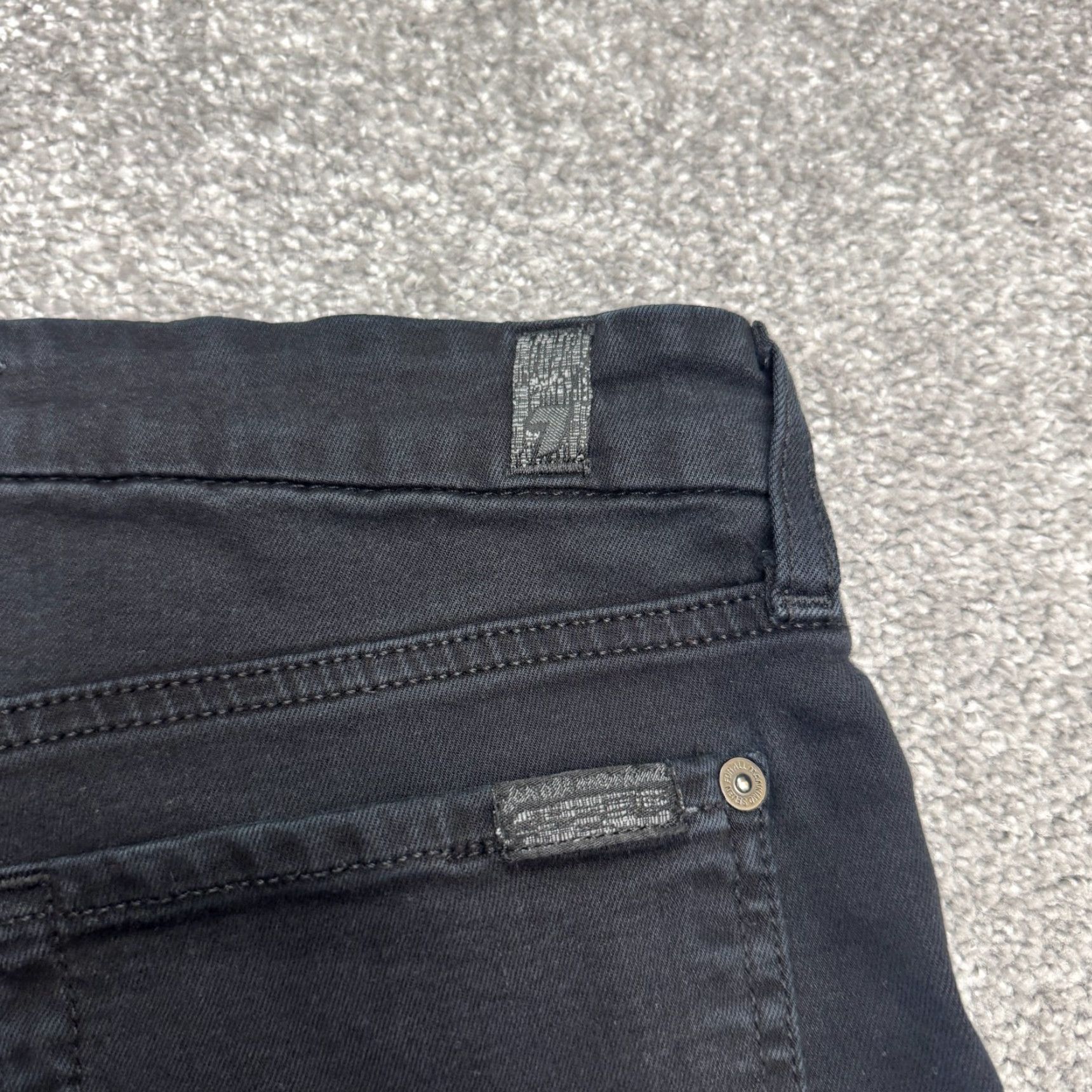 7 For All Mankind 7 For All Mankind Jeans Women 7 For All Mankind B(Air) Ankle Skinny Denim Black 27 High Rise Slim City Streetwear Pockets 5-Pocket Design Size 30" / US 8 / IT 44 - 5 Thumbnail